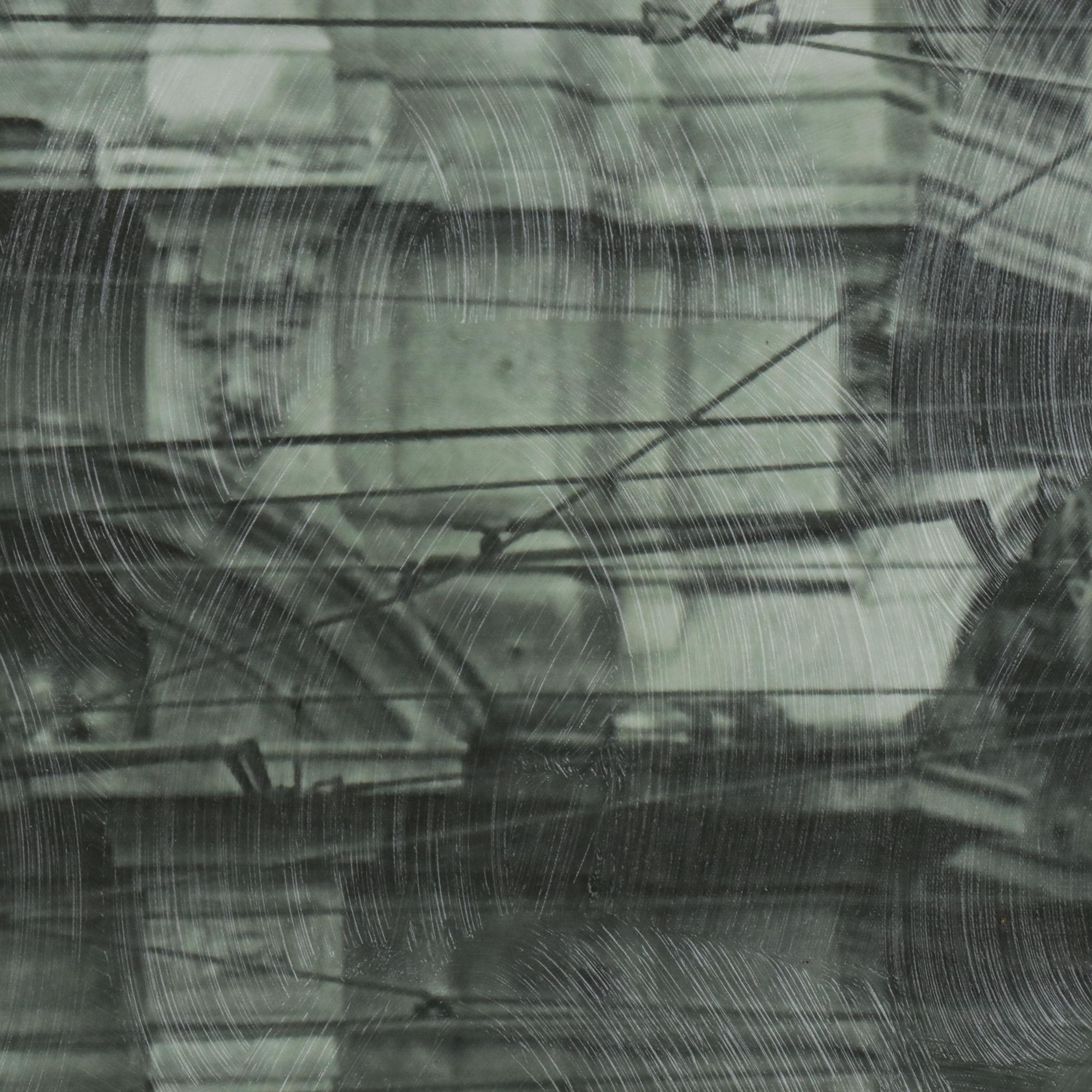 Large-Scale Giclée Photograph of Orange Streetcar, 2013