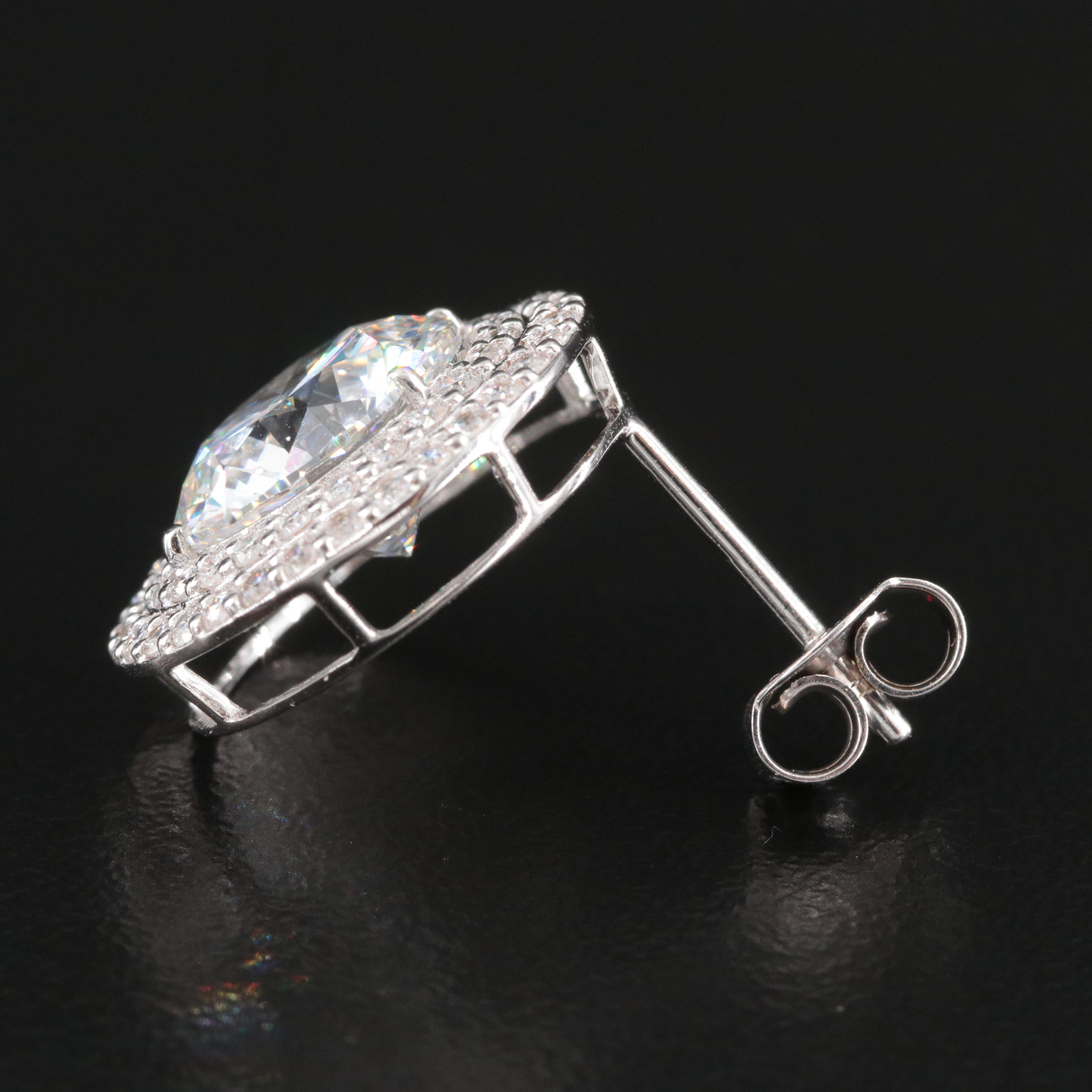 14K 6.71 CTW Lab Grown Diamond Earrings with IGI Reports