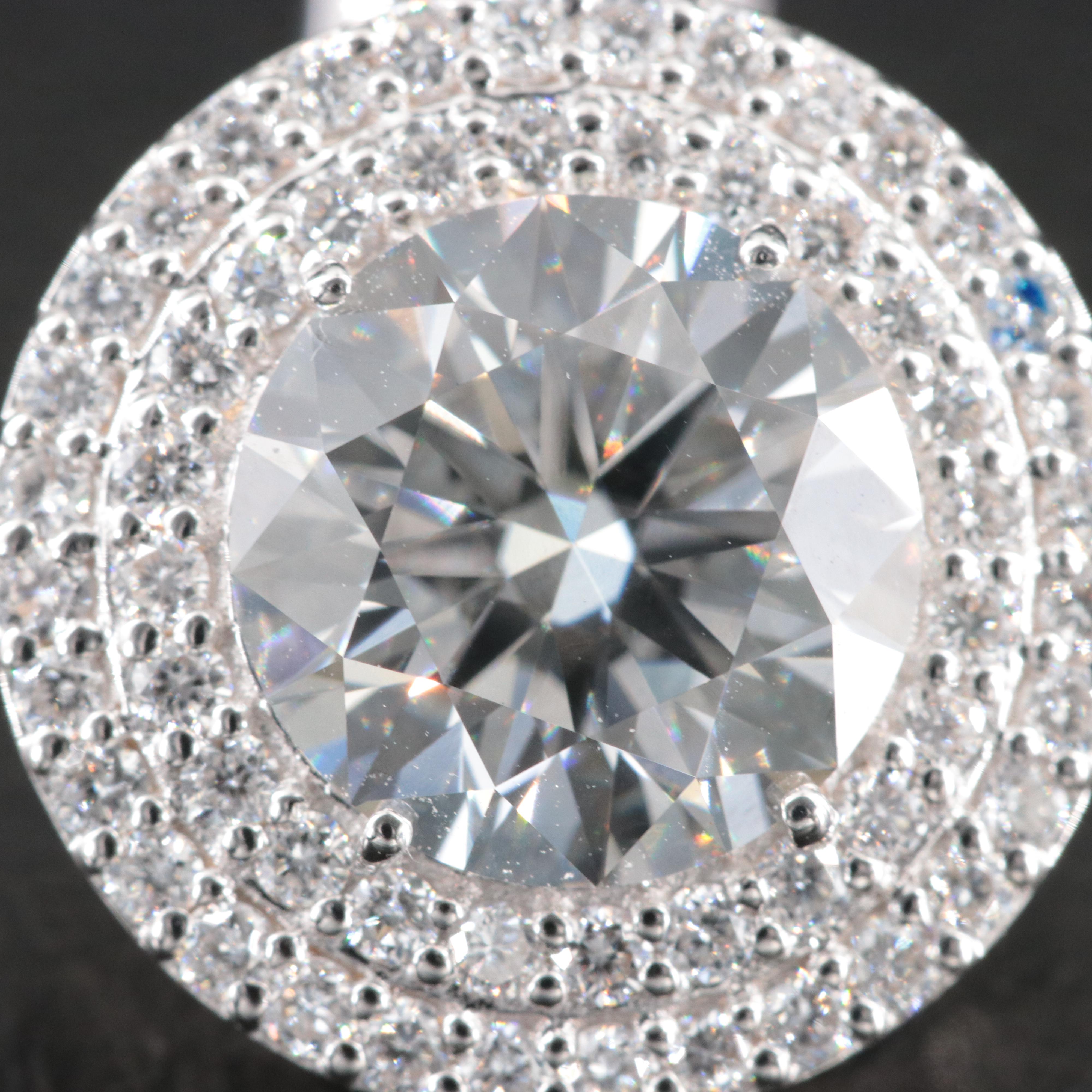 14K 6.71 CTW Lab Grown Diamond Earrings with IGI Reports