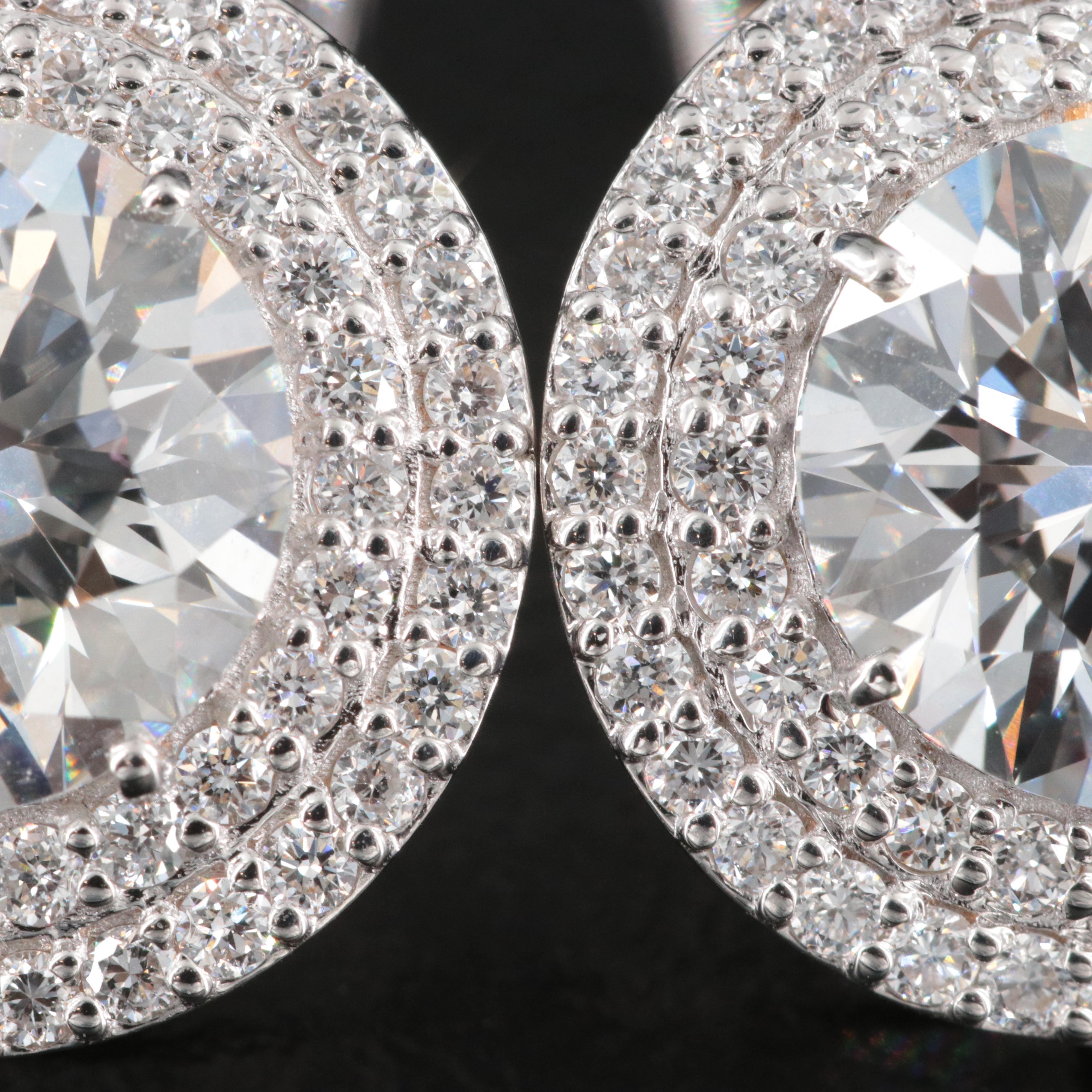 14K 6.71 CTW Lab Grown Diamond Earrings with IGI Reports