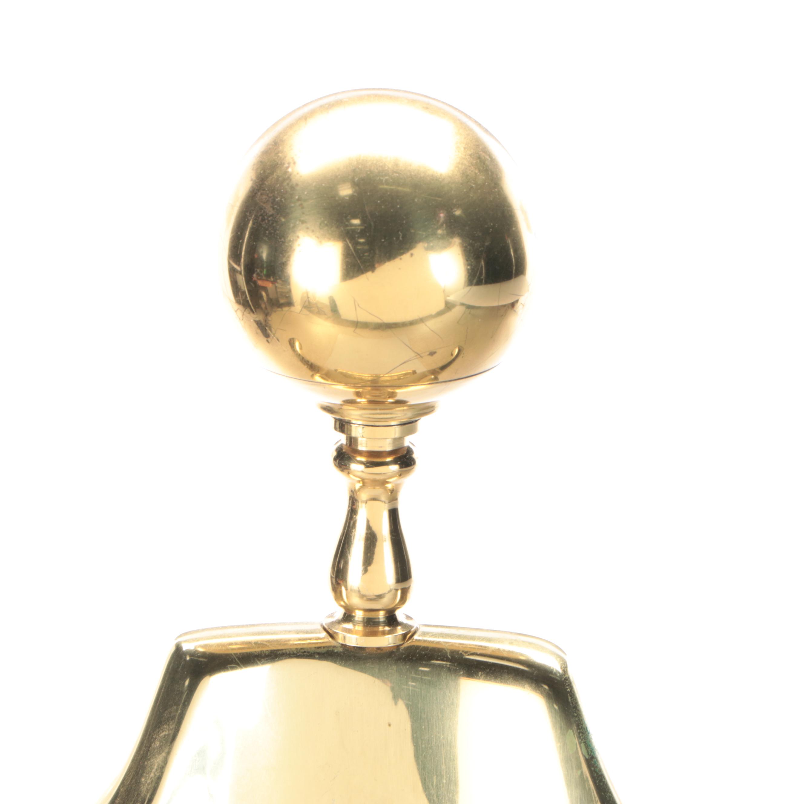 Victorian Style Brass Valet Stand, 20th Century