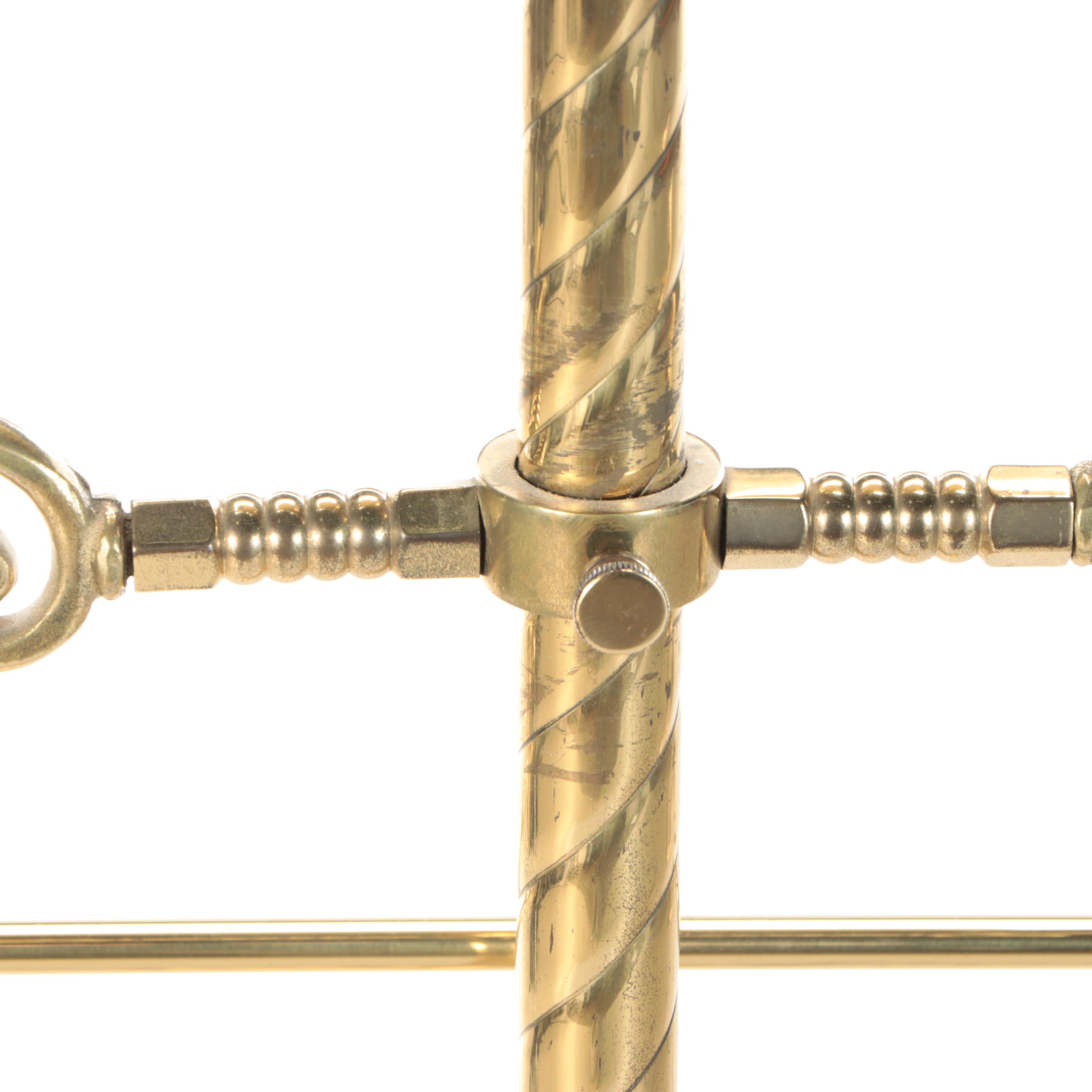 Victorian Style Brass Valet Stand, 20th Century