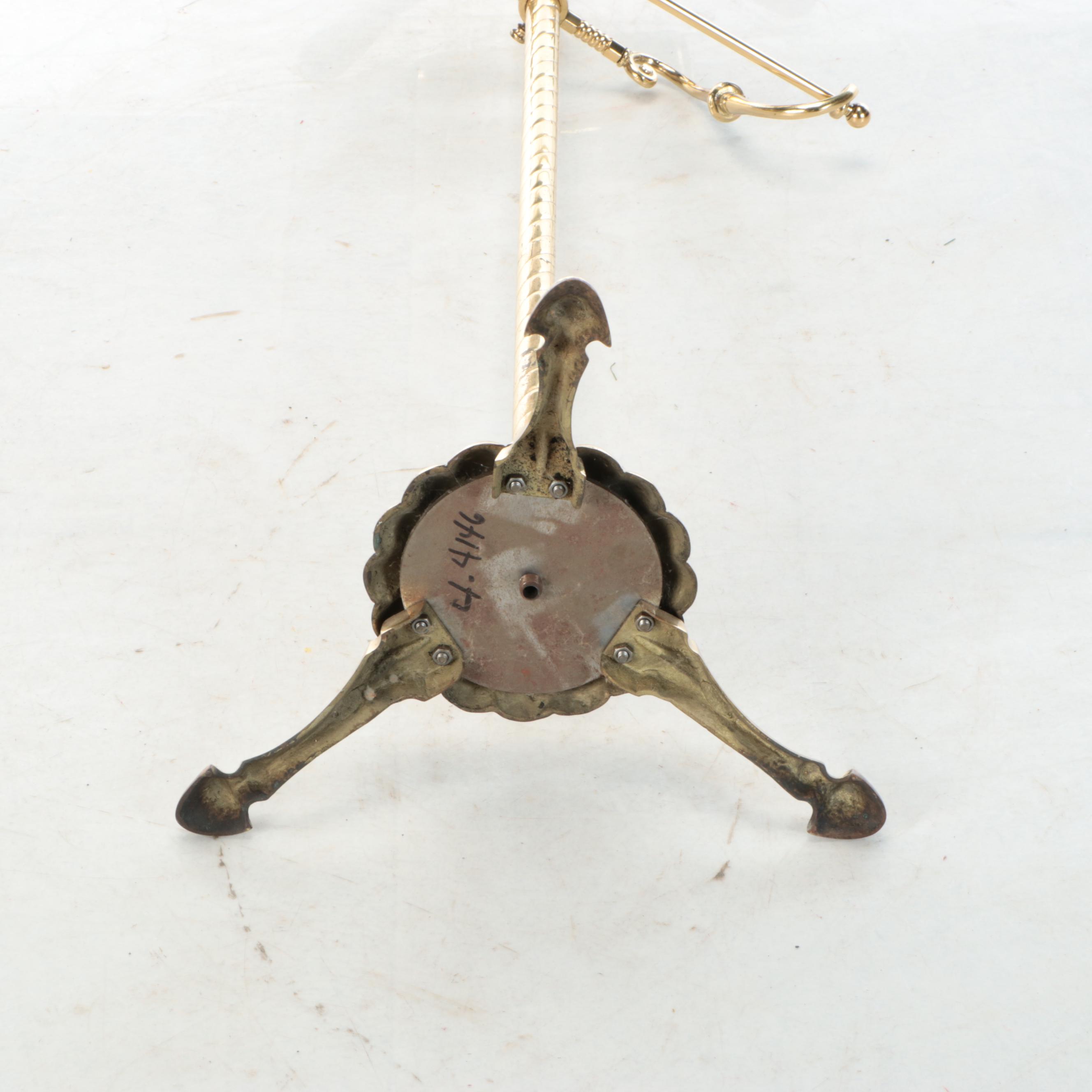 Victorian Style Brass Valet Stand, 20th Century