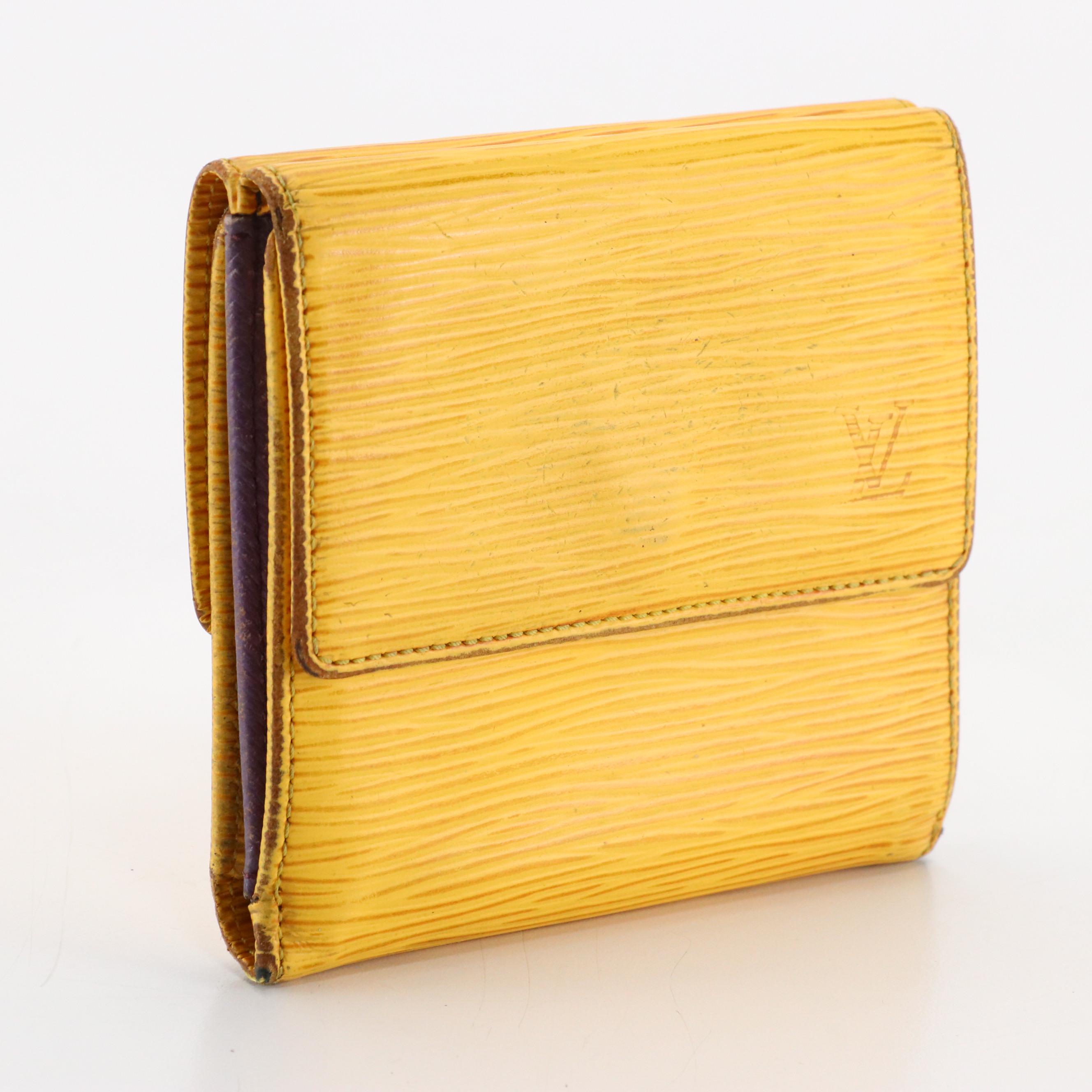 Louis Vuitton Porte-Monnaie, Billets, Cartes Crédit in Tassil Yellow Epi Leather