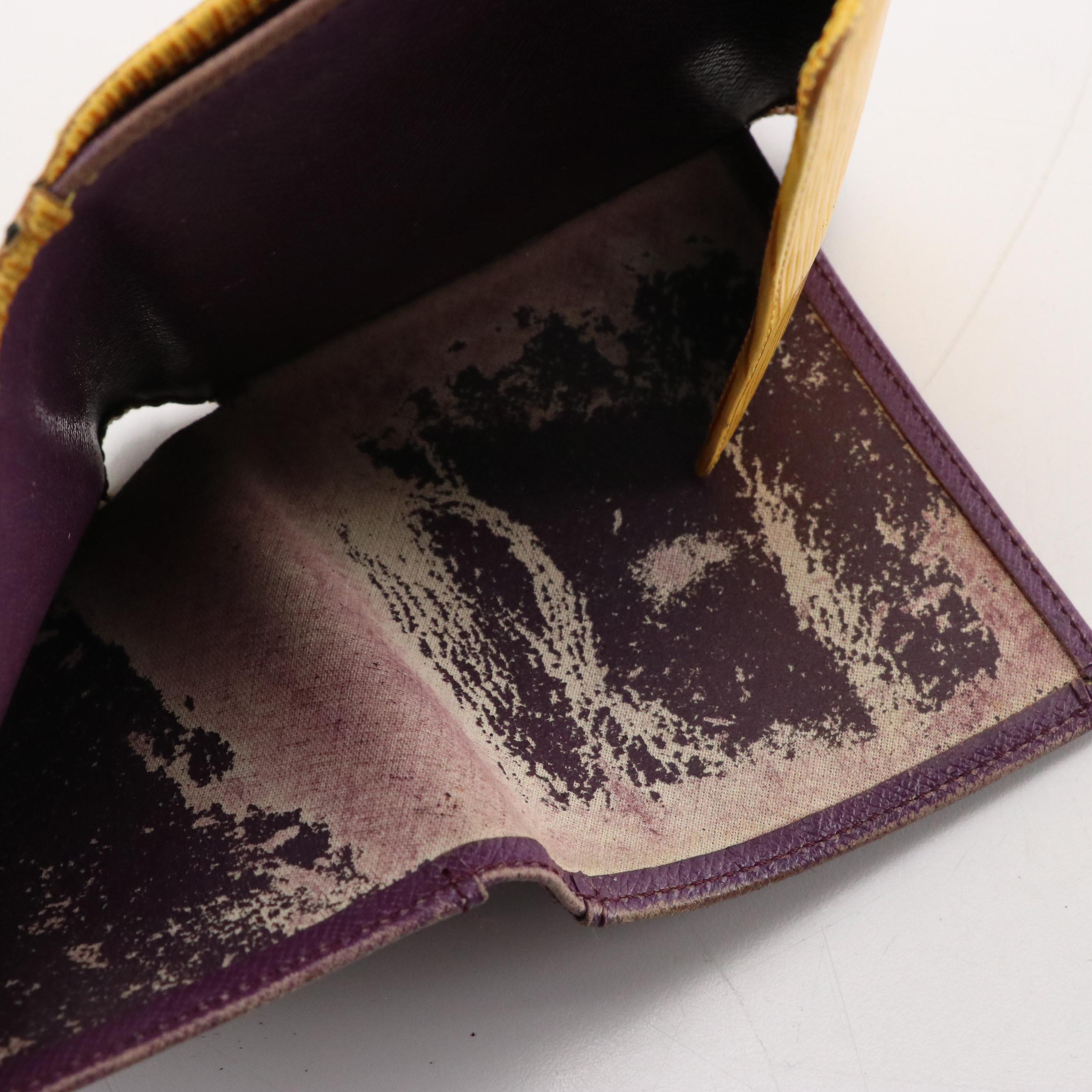 Louis Vuitton Porte-Monnaie, Billets, Cartes Crédit in Tassil Yellow Epi Leather