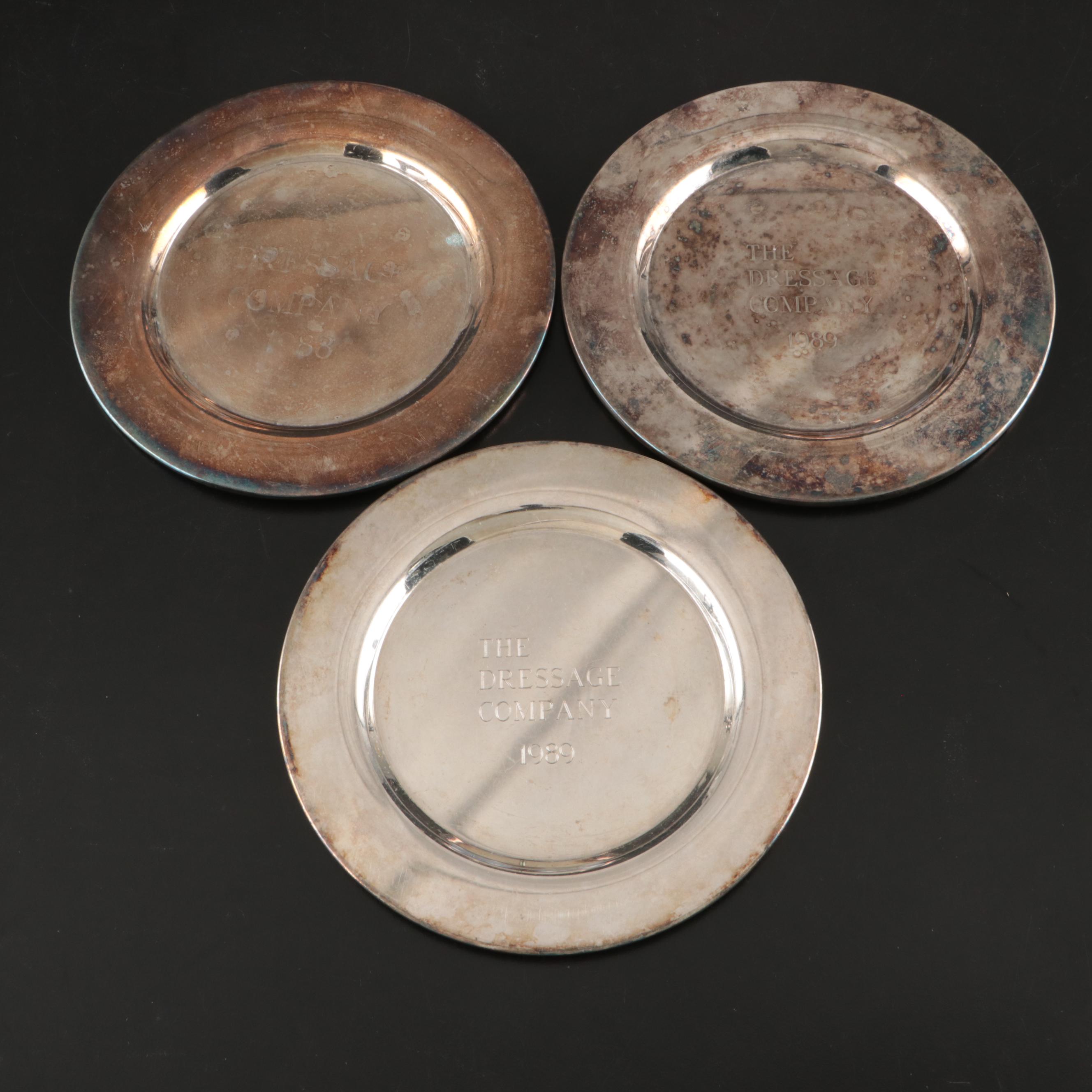 Towle Sterling Silver Candle Holders with Silver Plate Serveware