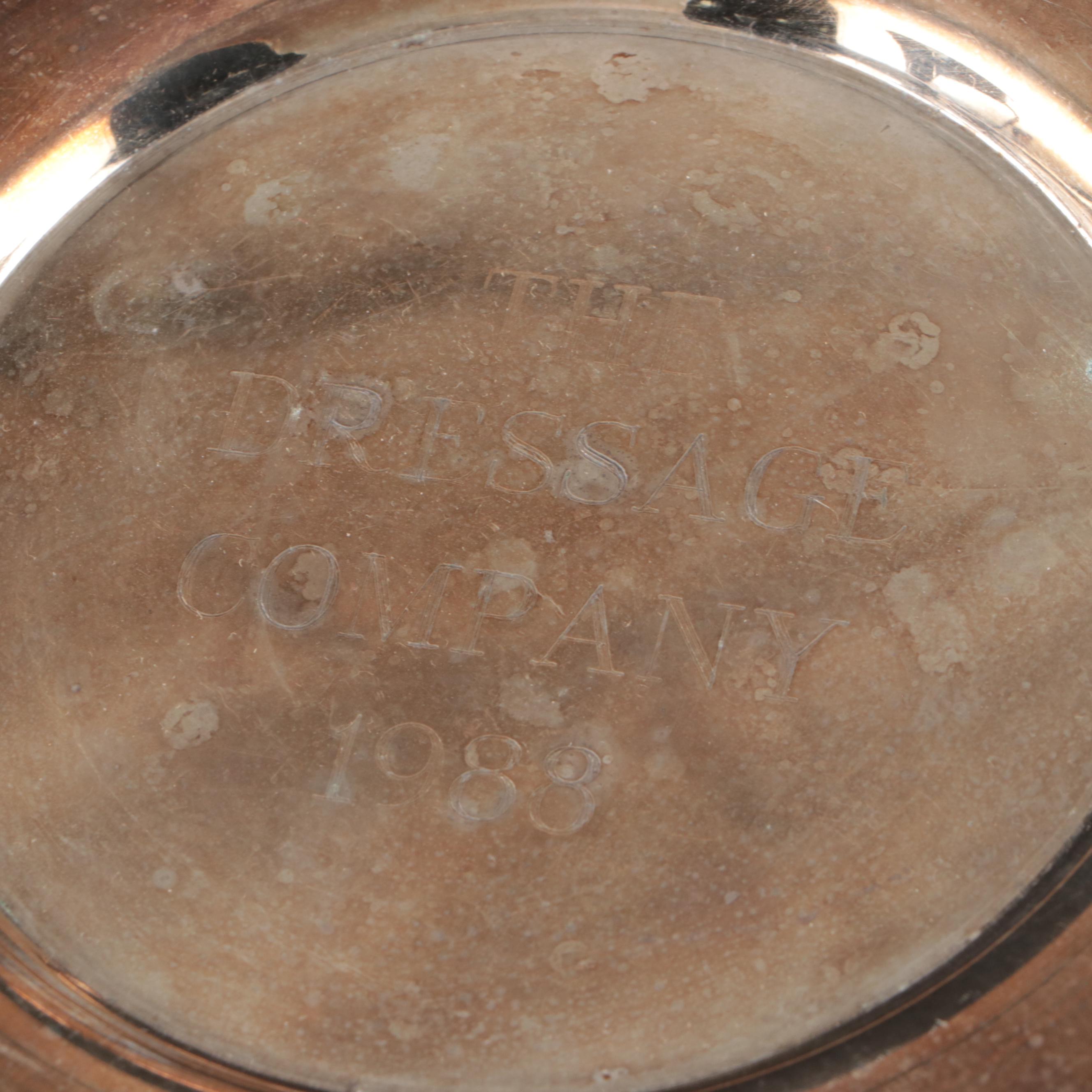 Towle Sterling Silver Candle Holders with Silver Plate Serveware