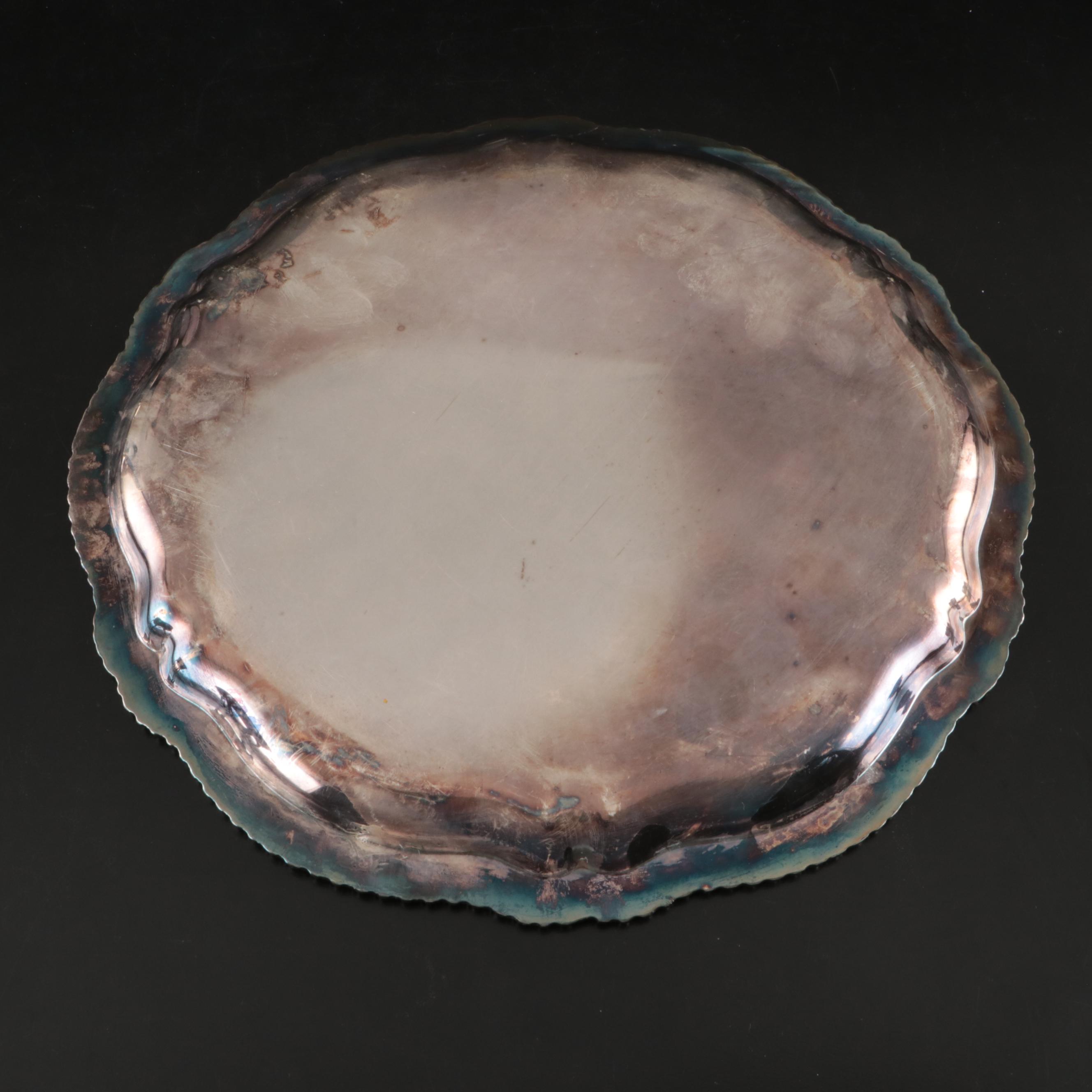 Towle Sterling Silver Candle Holders with Silver Plate Serveware