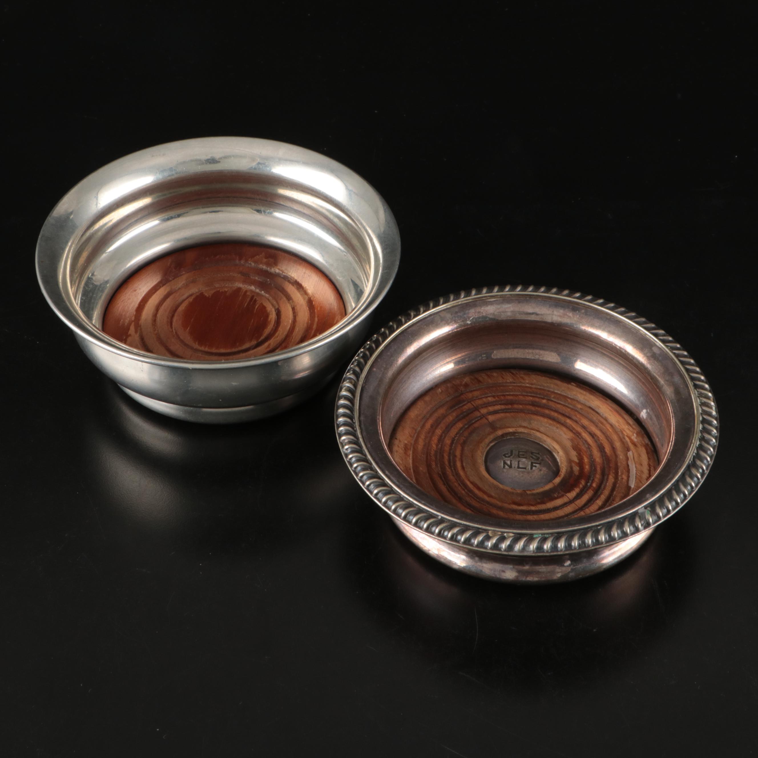 Towle Sterling Silver Candle Holders with Silver Plate Serveware