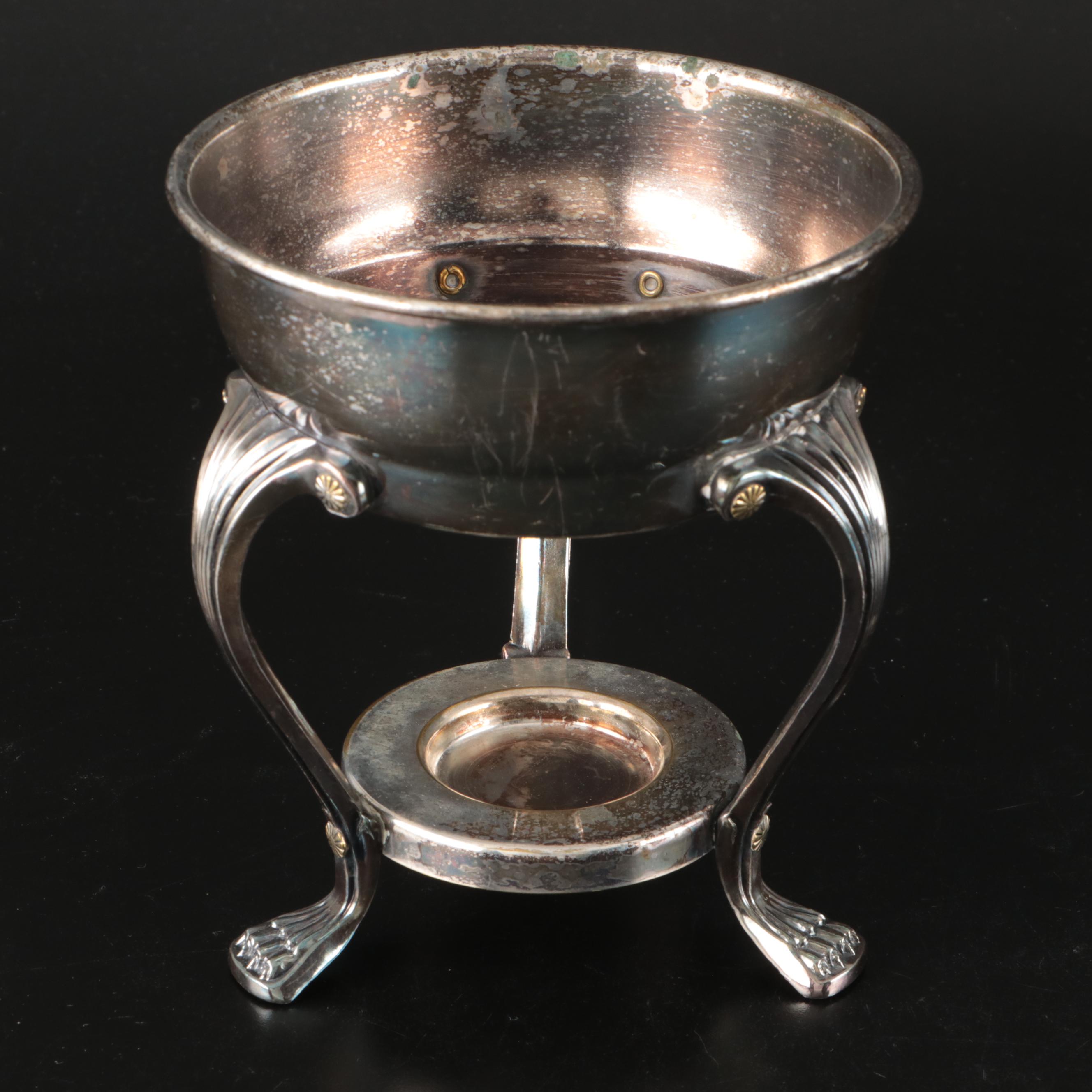 Towle Sterling Silver Candle Holders with Silver Plate Serveware