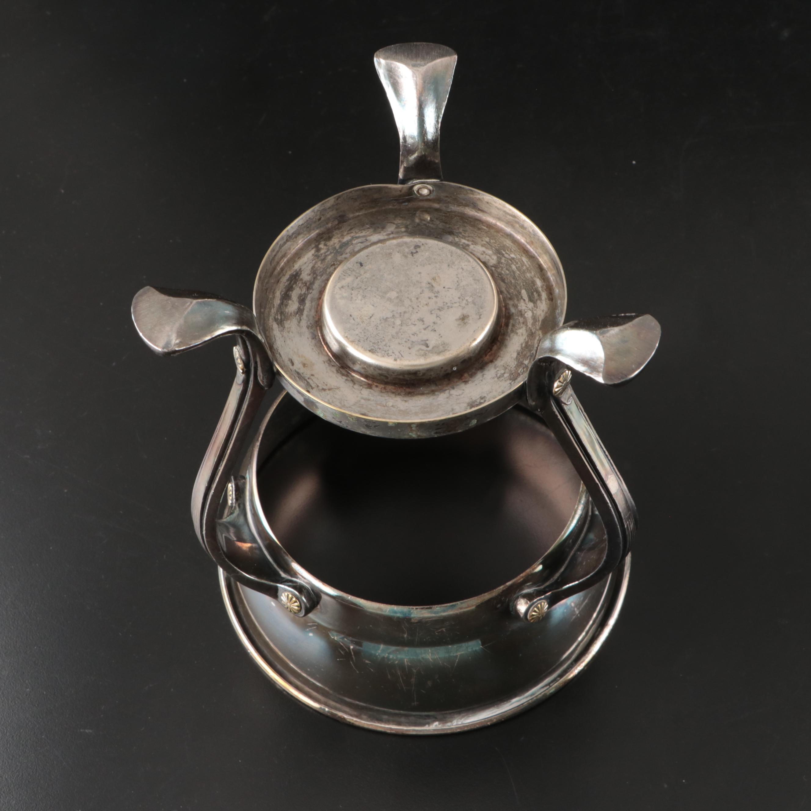 Towle Sterling Silver Candle Holders with Silver Plate Serveware