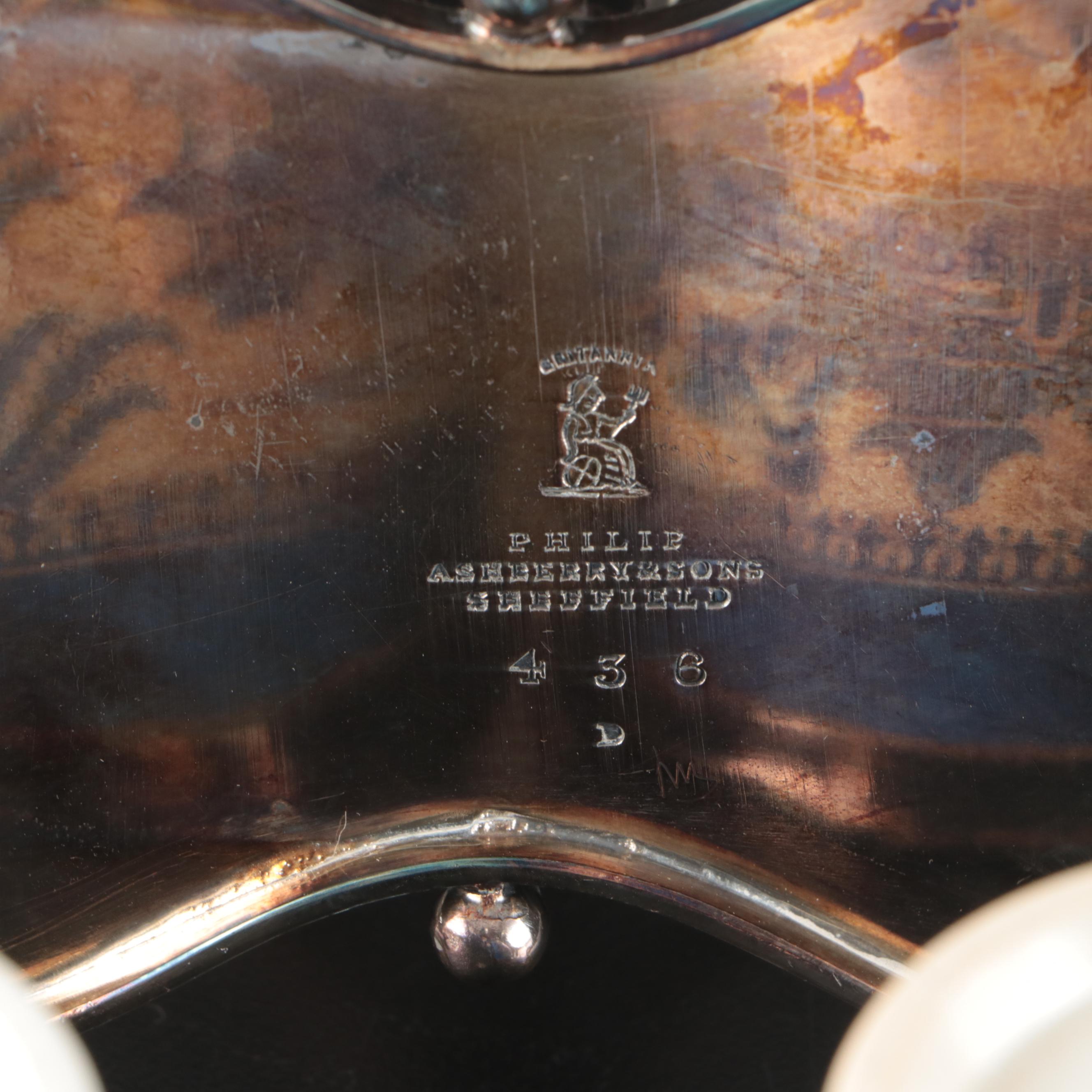 Towle Sterling Silver Candle Holders with Silver Plate Serveware