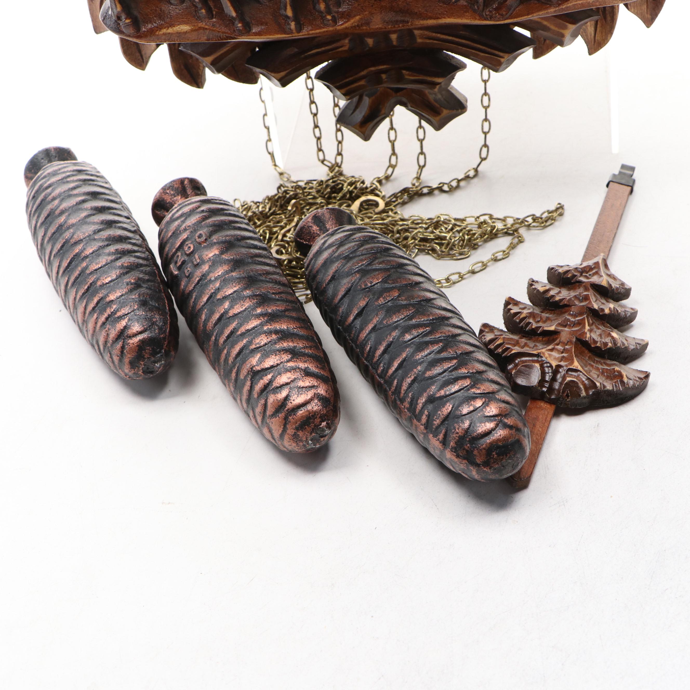 German Handcrafted Wood Cuckoo Clock