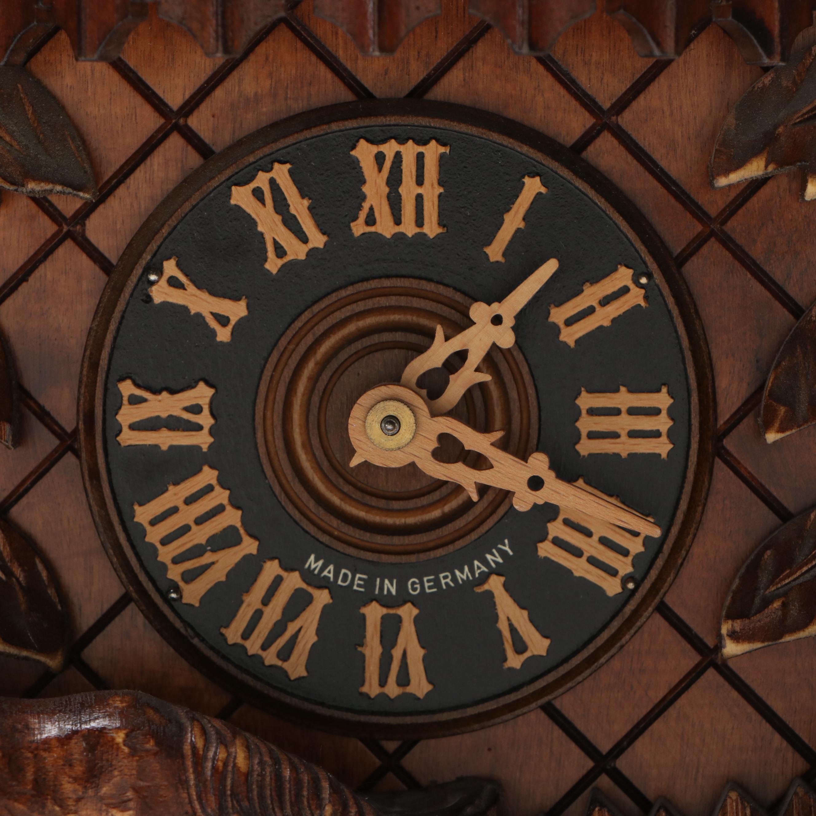 German Handcrafted Wood Cuckoo Clock