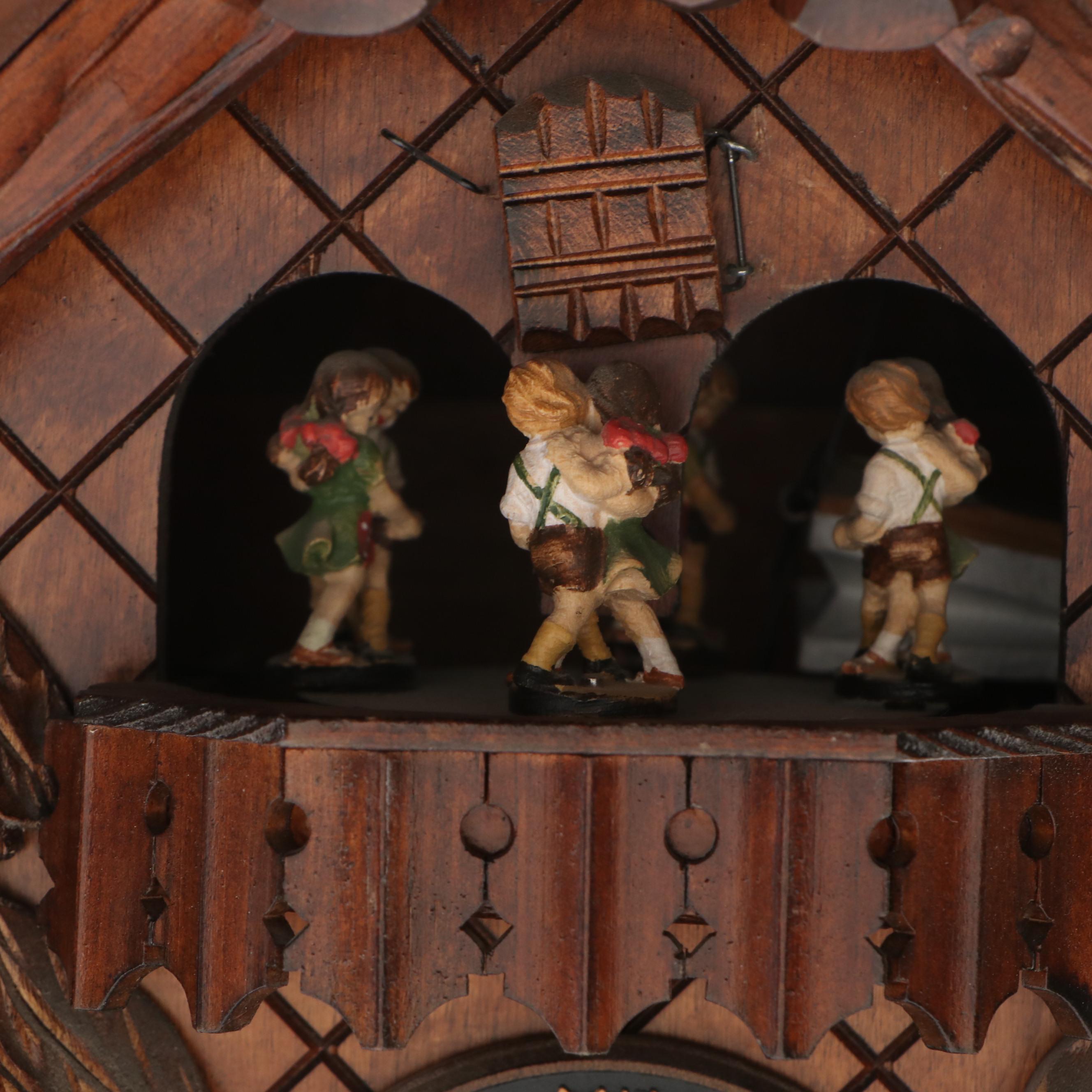 German Handcrafted Wood Cuckoo Clock