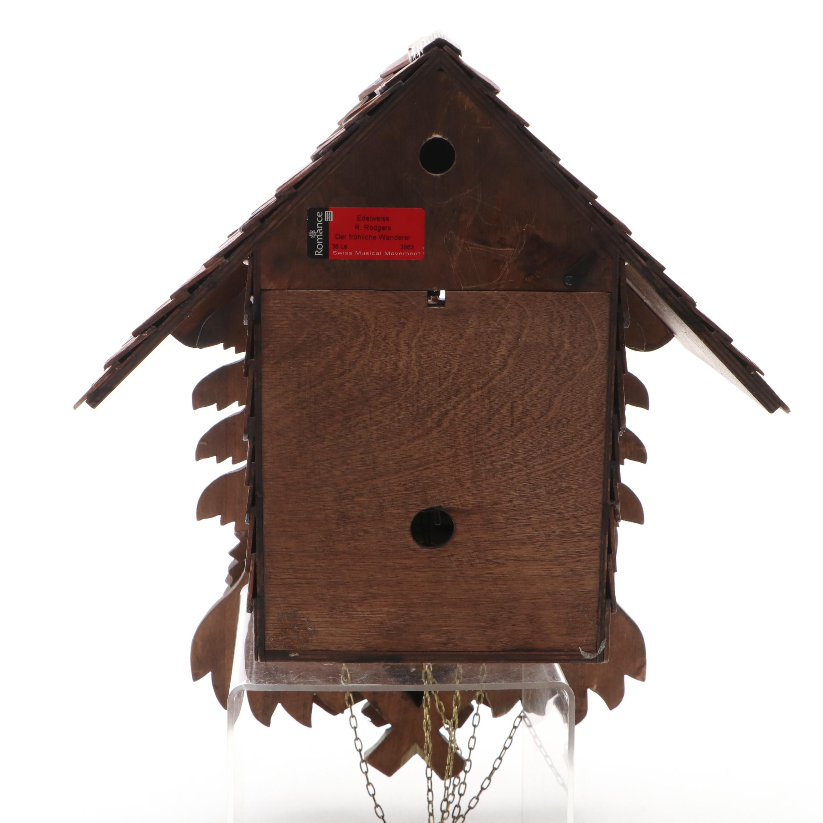 German Handcrafted Wood Cuckoo Clock
