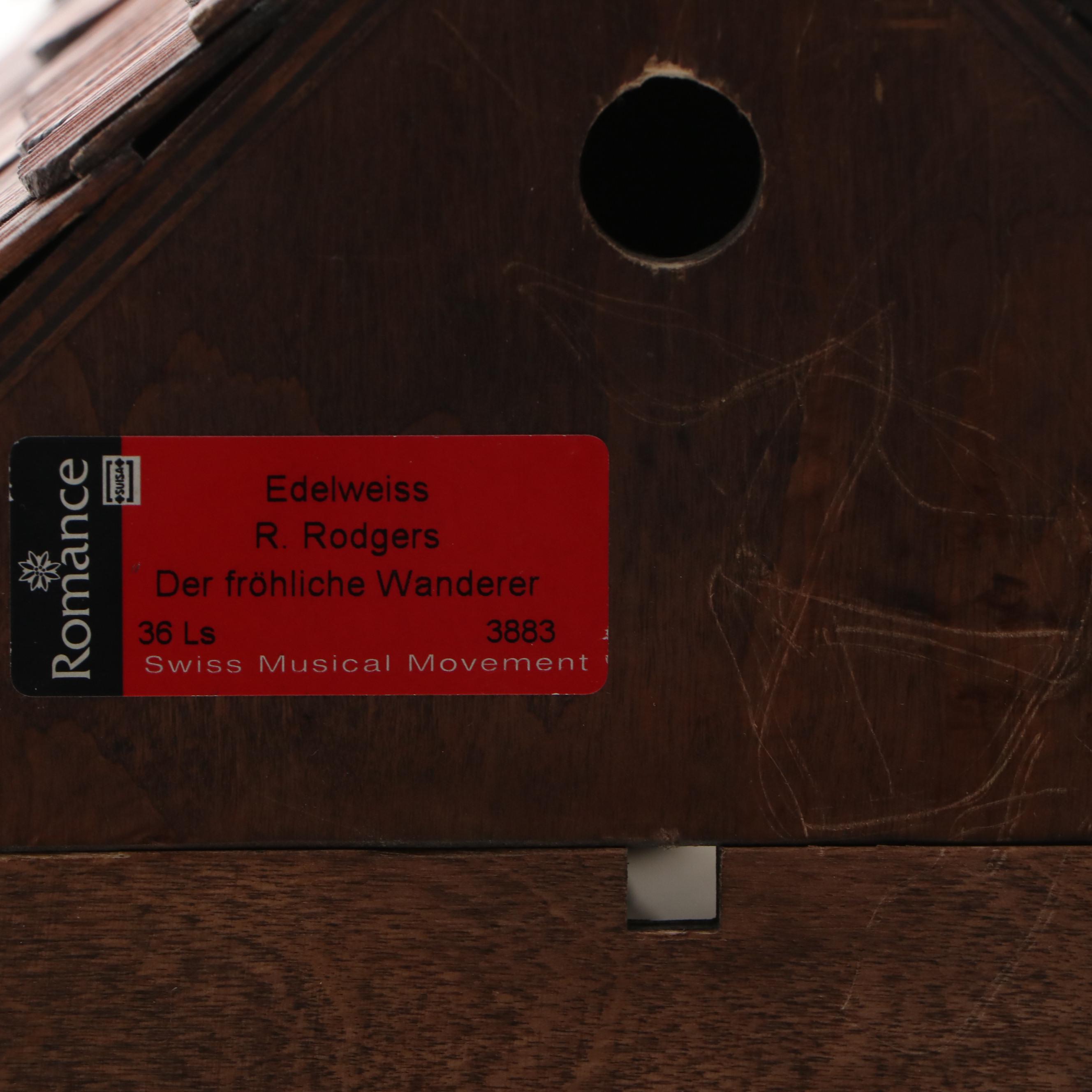 German Handcrafted Wood Cuckoo Clock