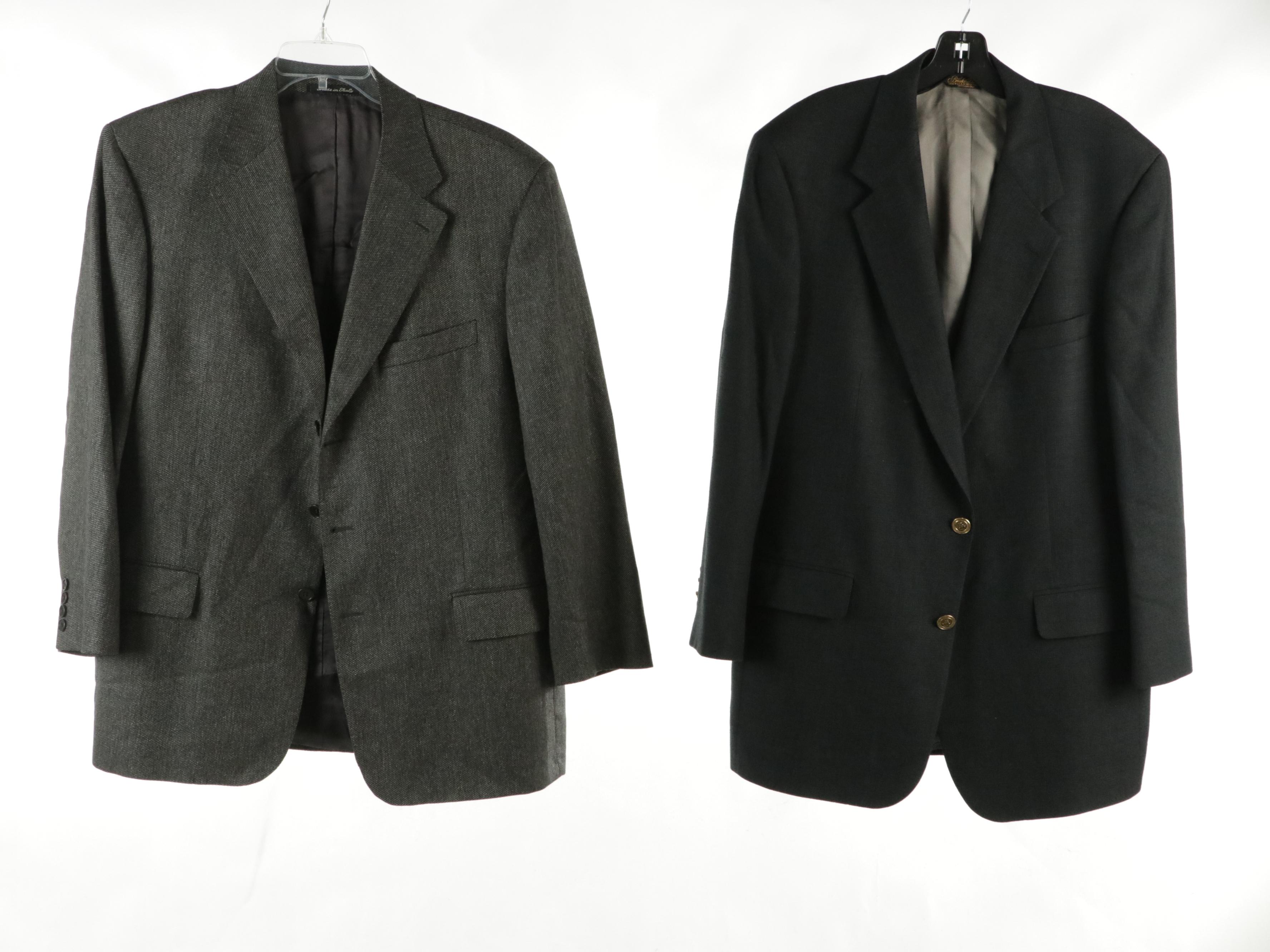 Men's Silk & Wool Blend Blazers by Façonnable & Brooks Brother W/ Other Blazers