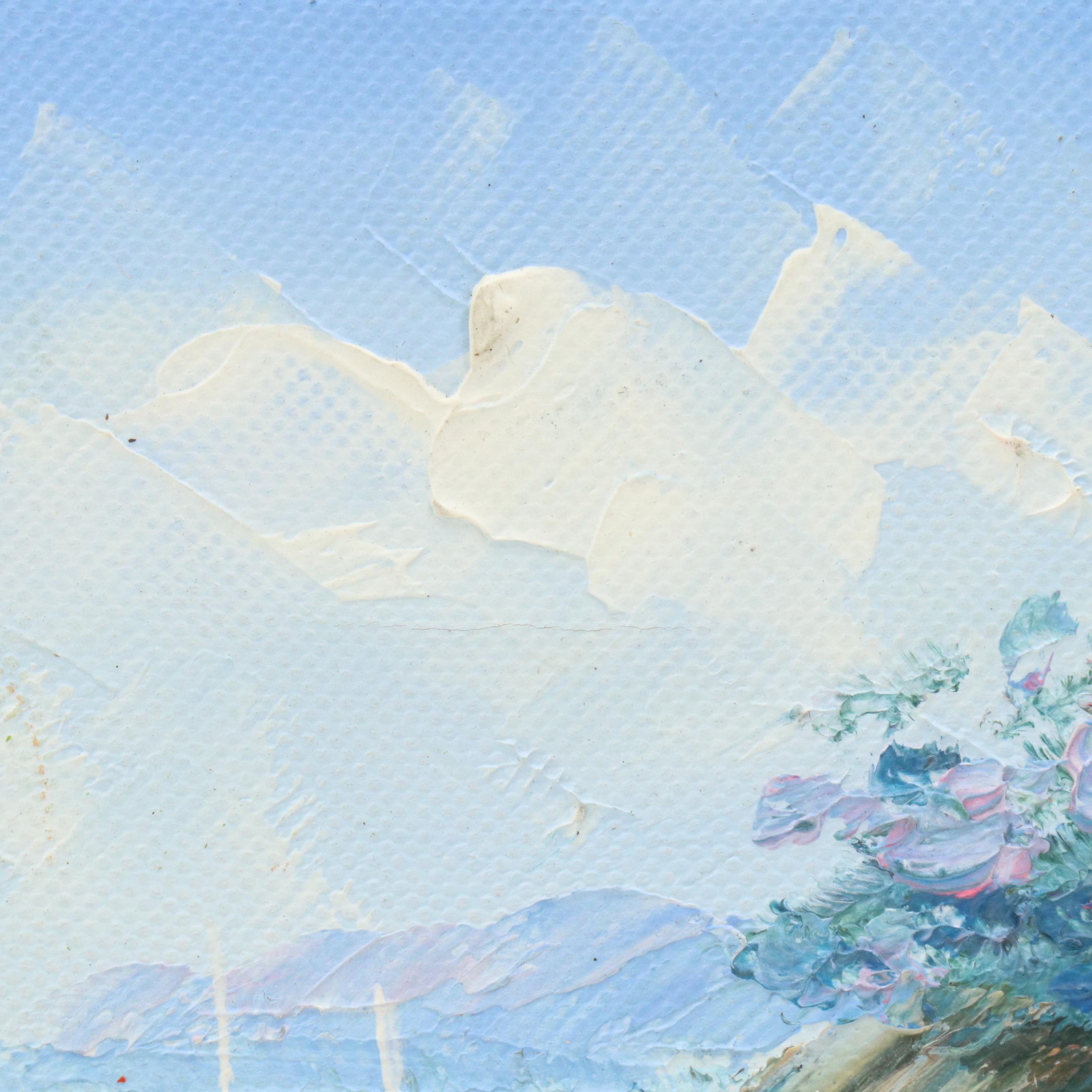 Rossini Mediterranean Coastal Landscape Oil Painting