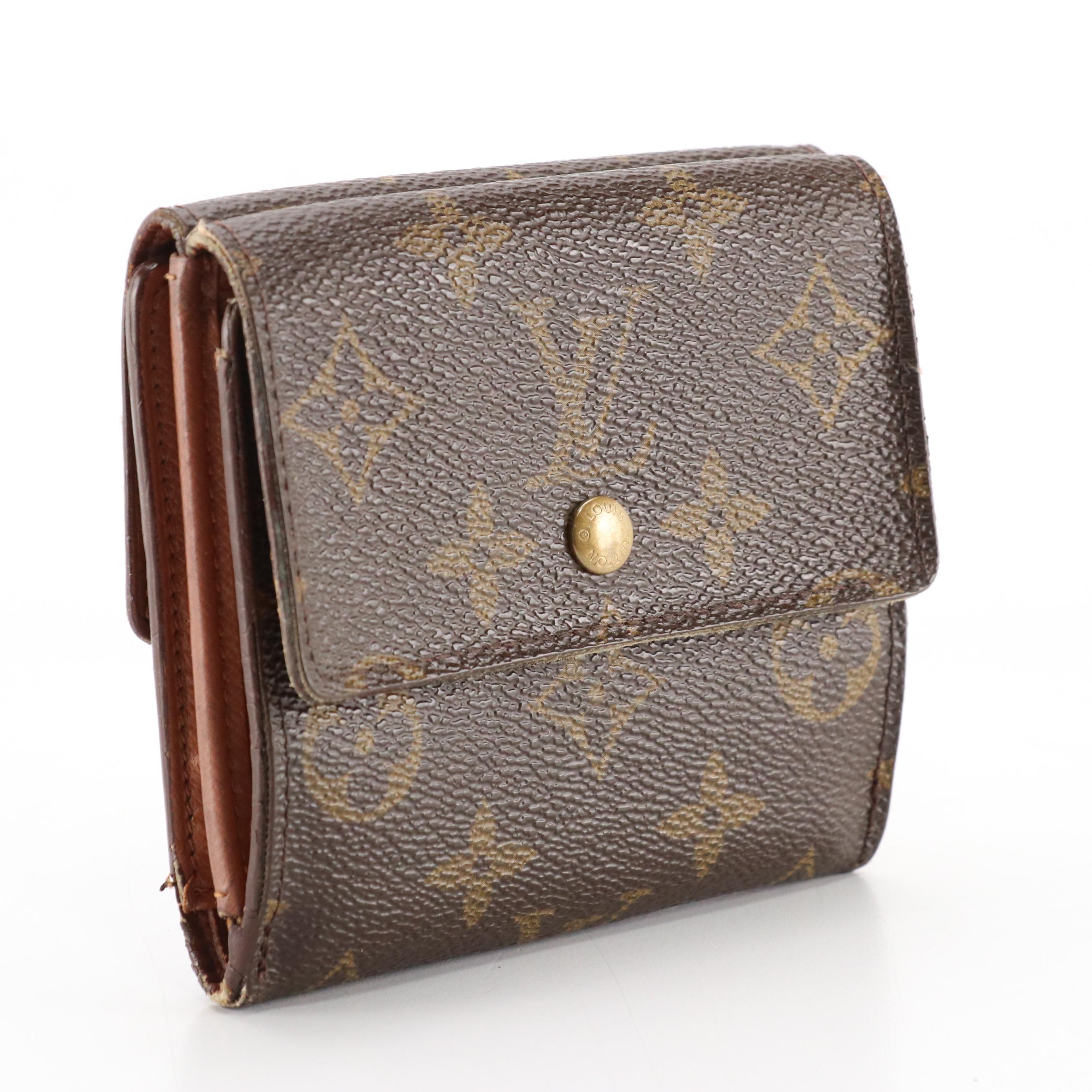 Louis Vuitton Porte-Monnaie, Billets, Cartes Crédit in Monogram Canvas