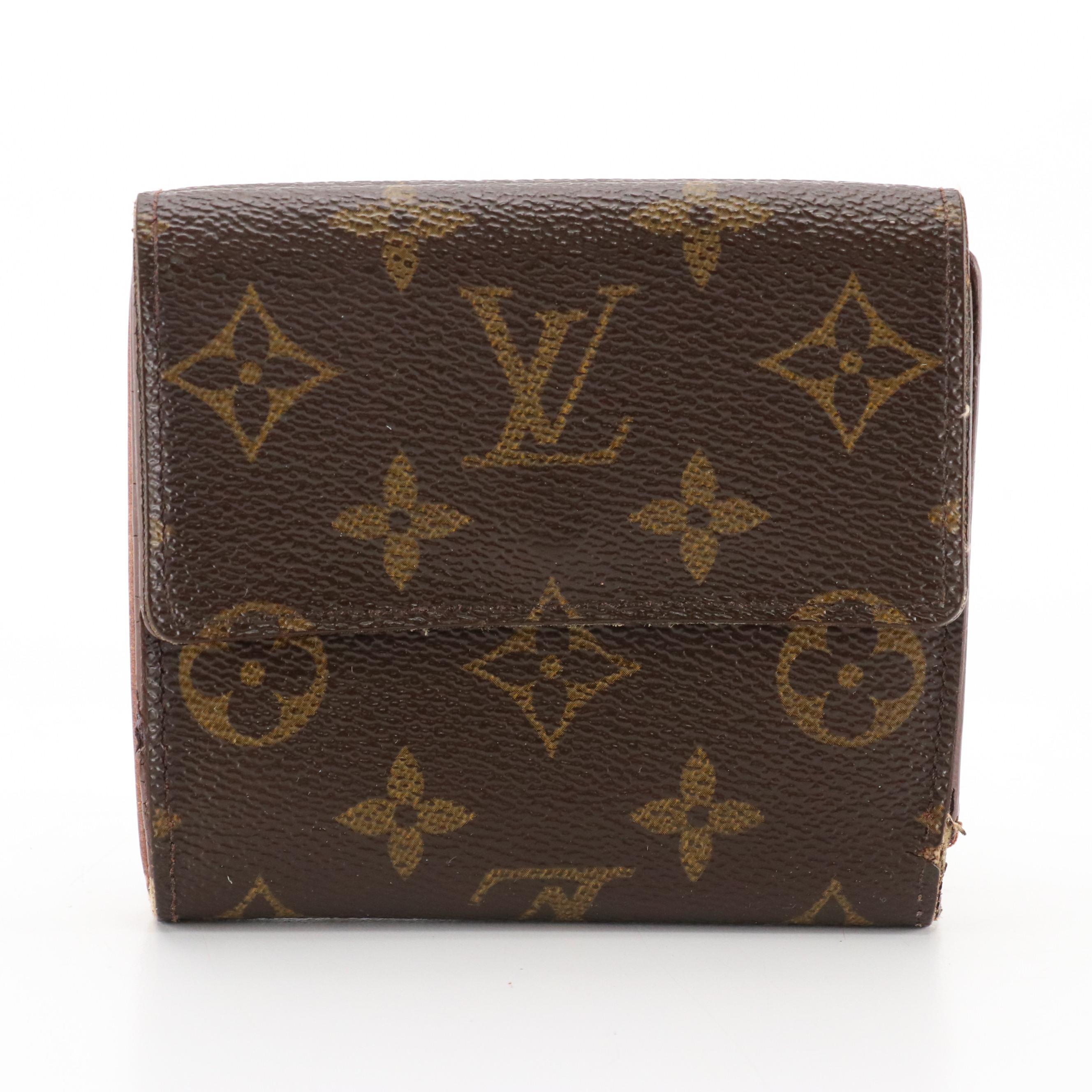 Louis Vuitton Porte-Monnaie, Billets, Cartes Crédit in Monogram Canvas