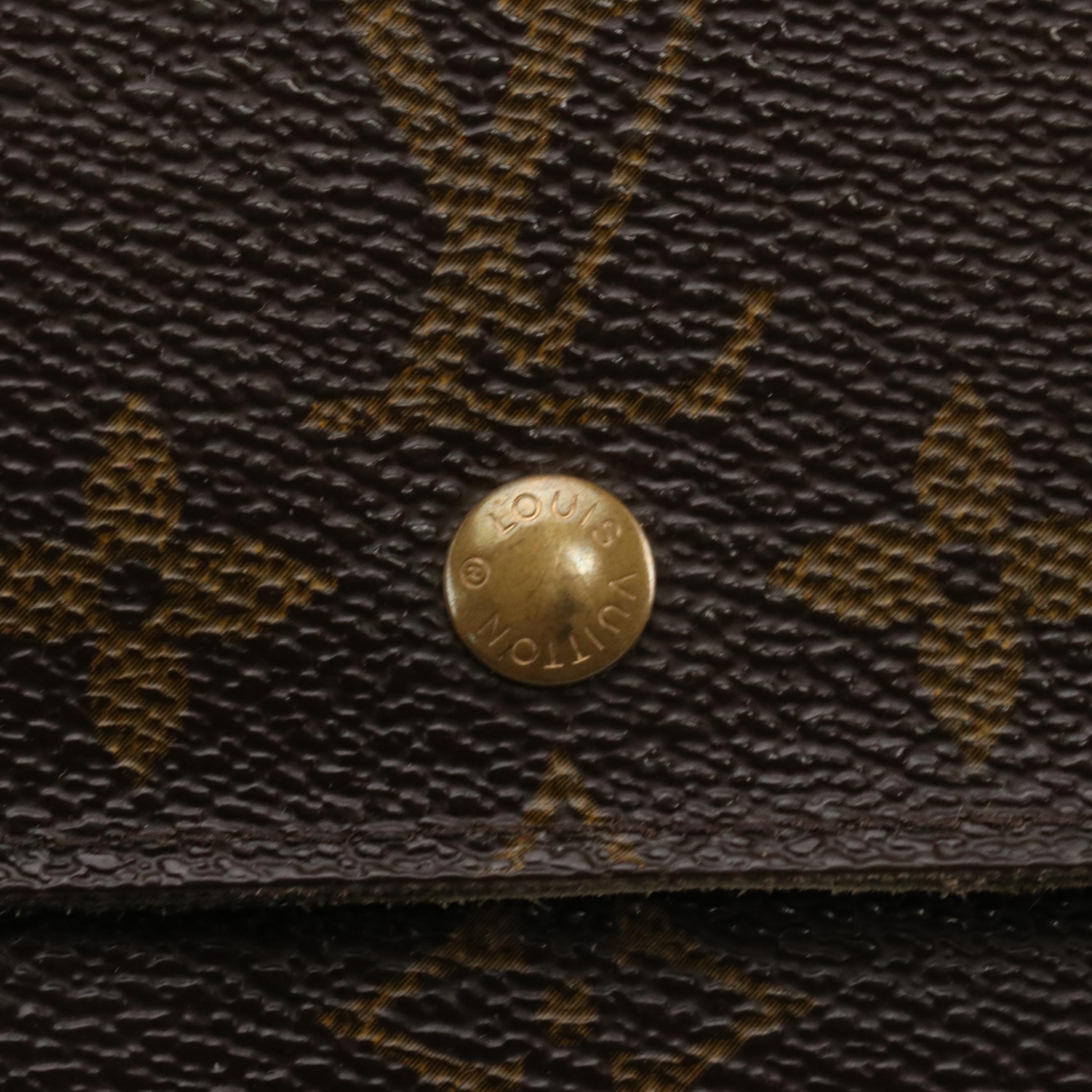 Louis Vuitton Porte-Monnaie, Billets, Cartes Crédit in Monogram Canvas
