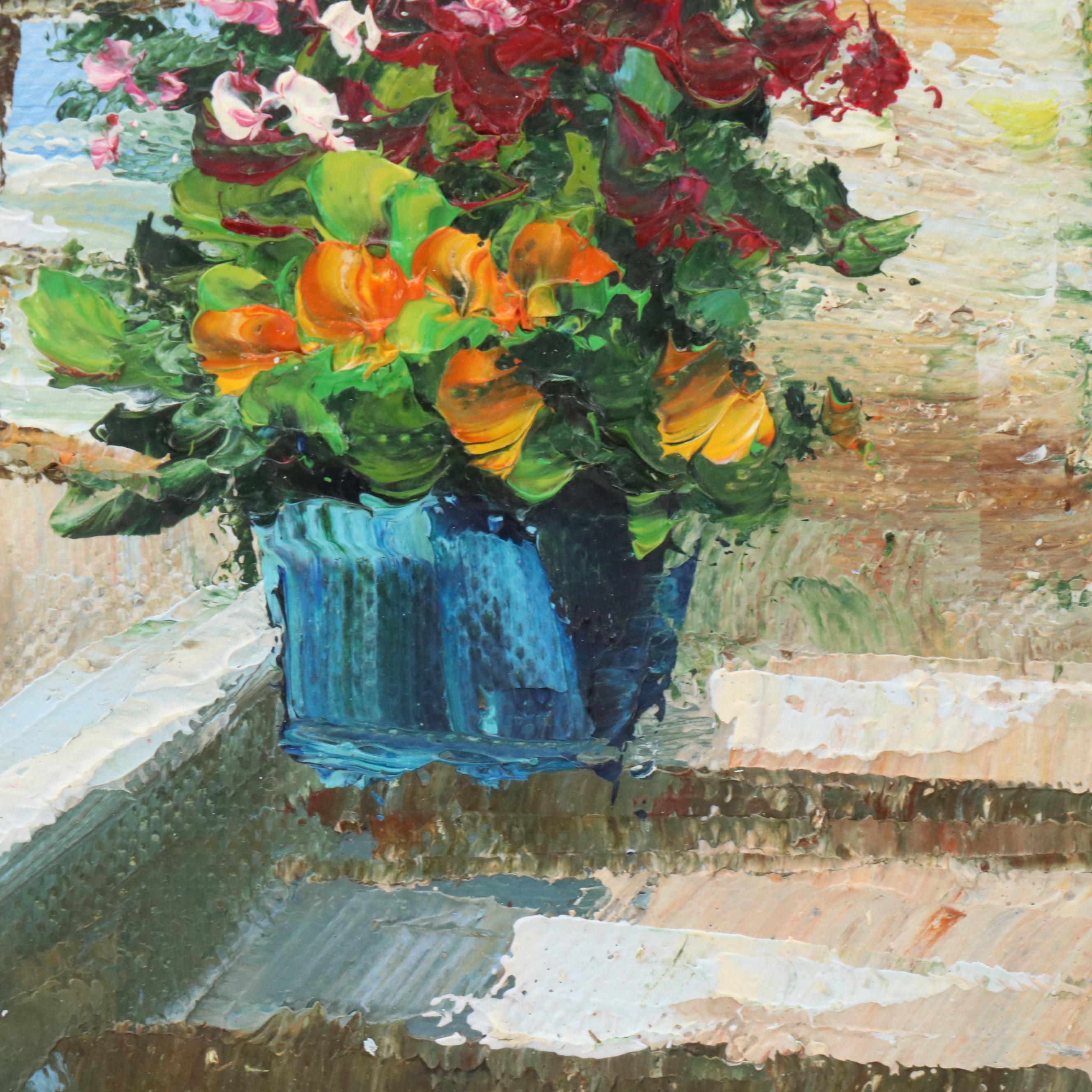 Rossini Mediterranean Coastal Landscape Oil Painting