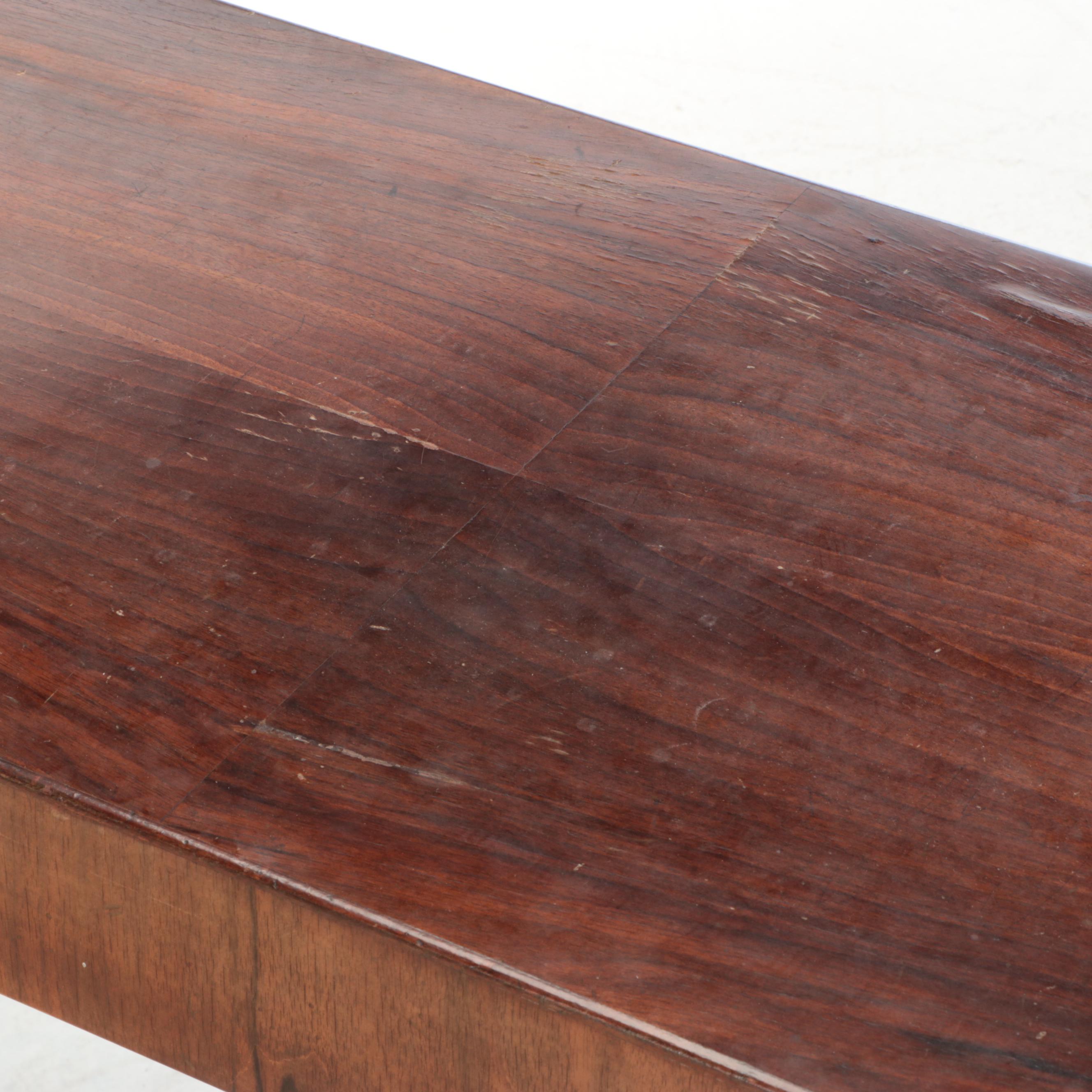 Modern Mahogany Veneered Console Table
