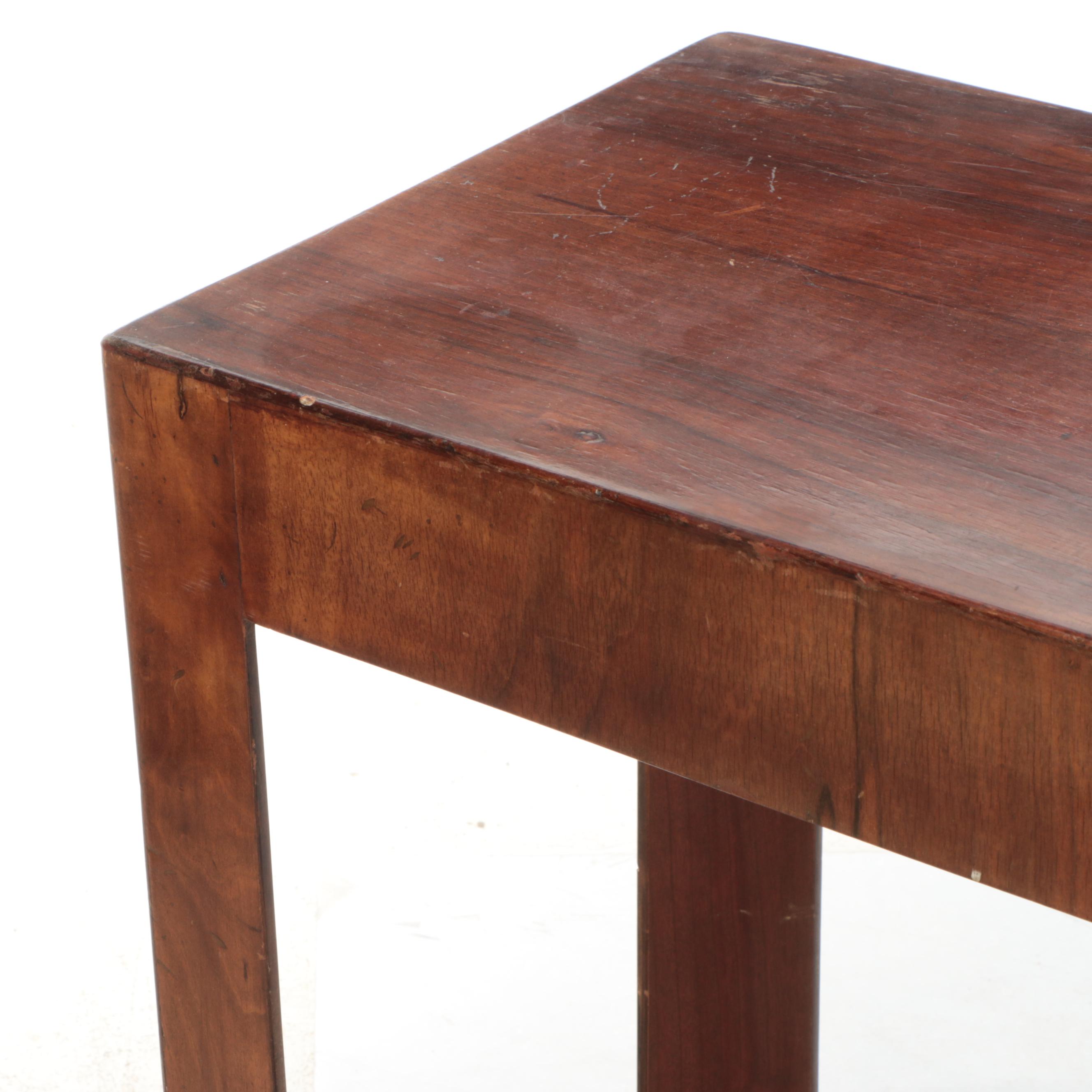 Modern Mahogany Veneered Console Table