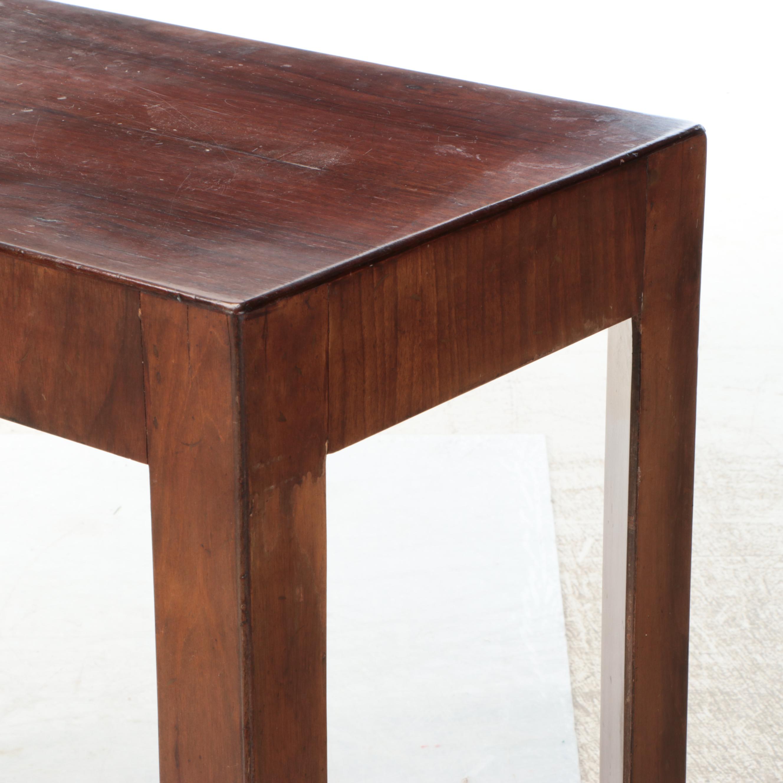Modern Mahogany Veneered Console Table