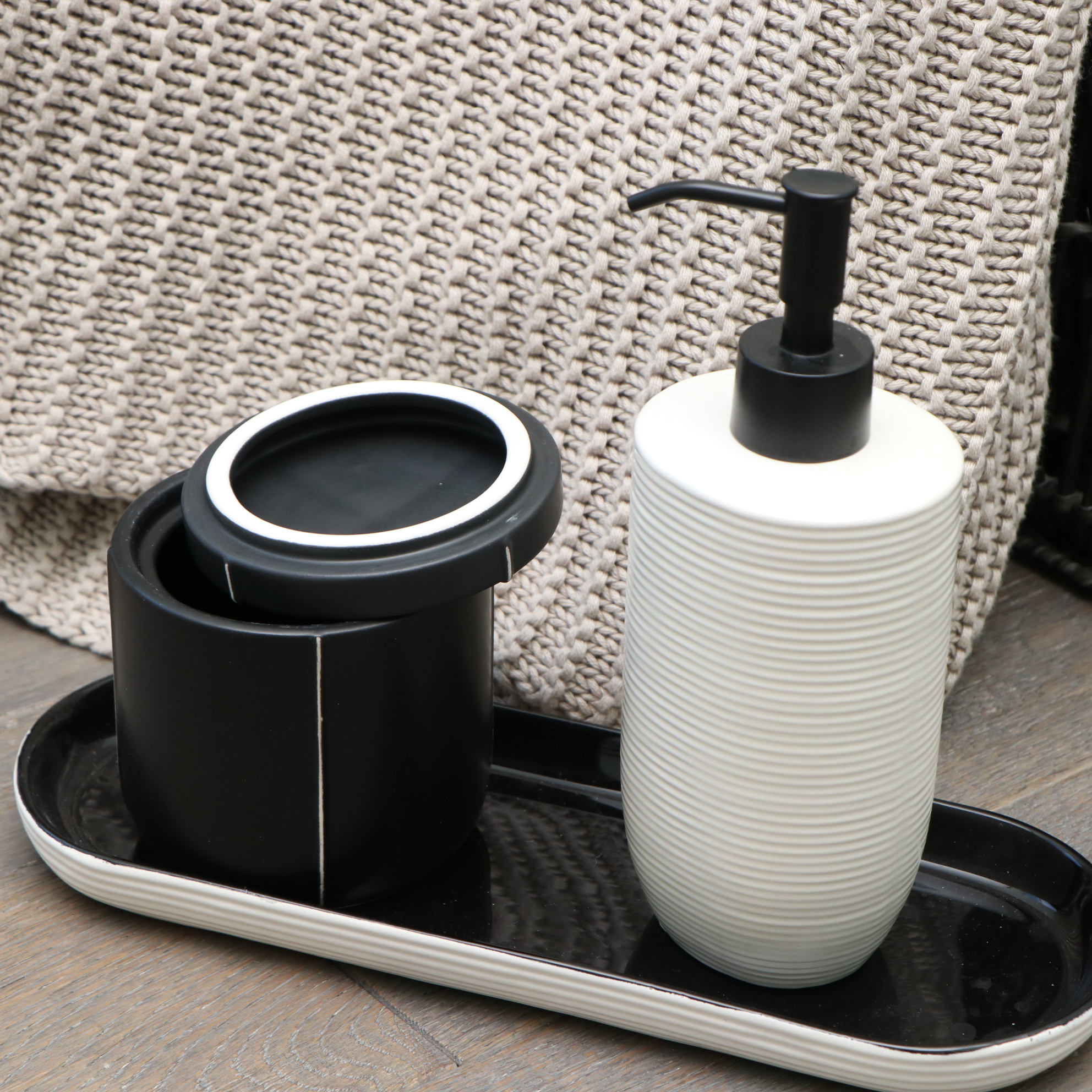 Safavieh Cotton Throw, Surya Accent Pillows, Baskets and Bathroom Accessories