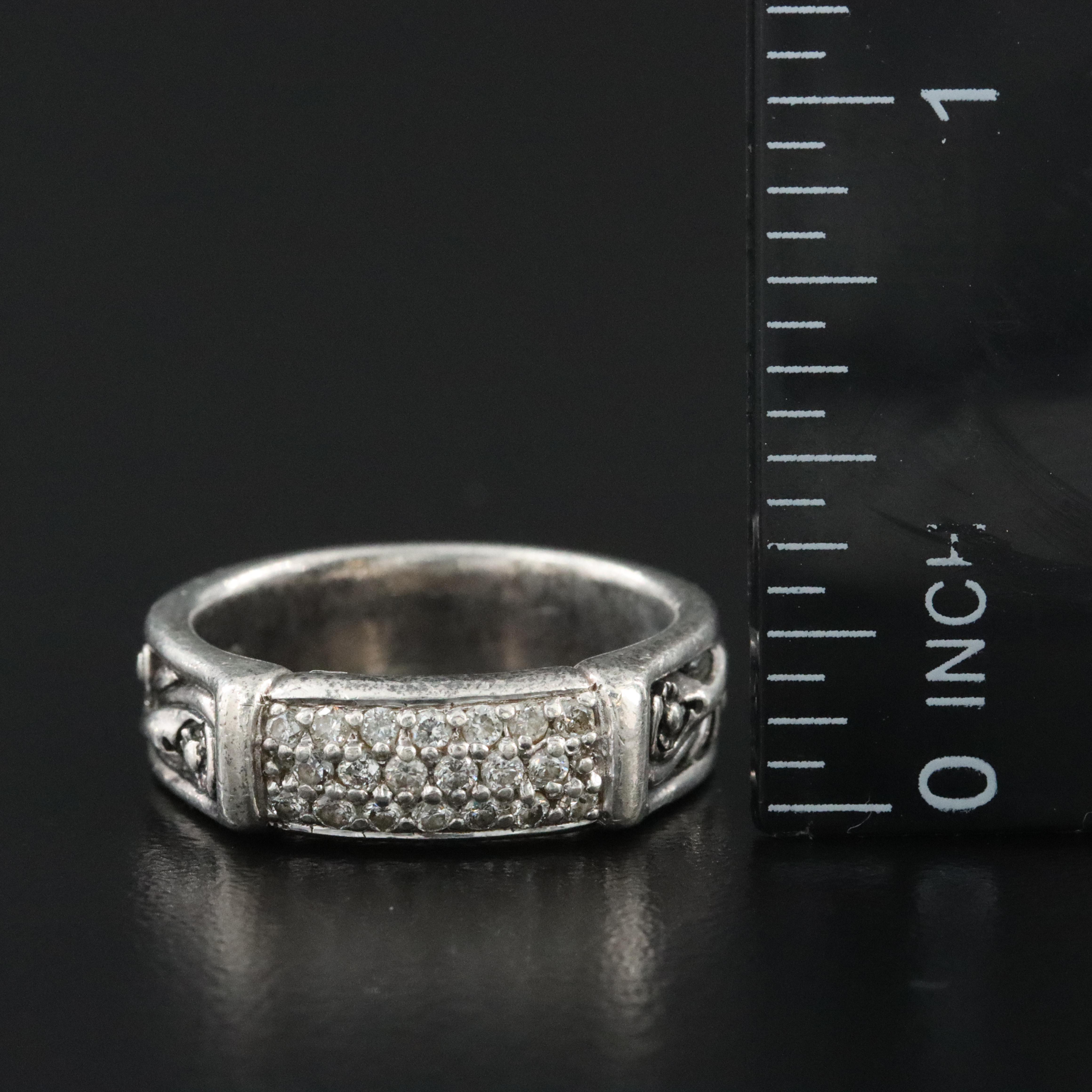 Sterling Diamond Ring