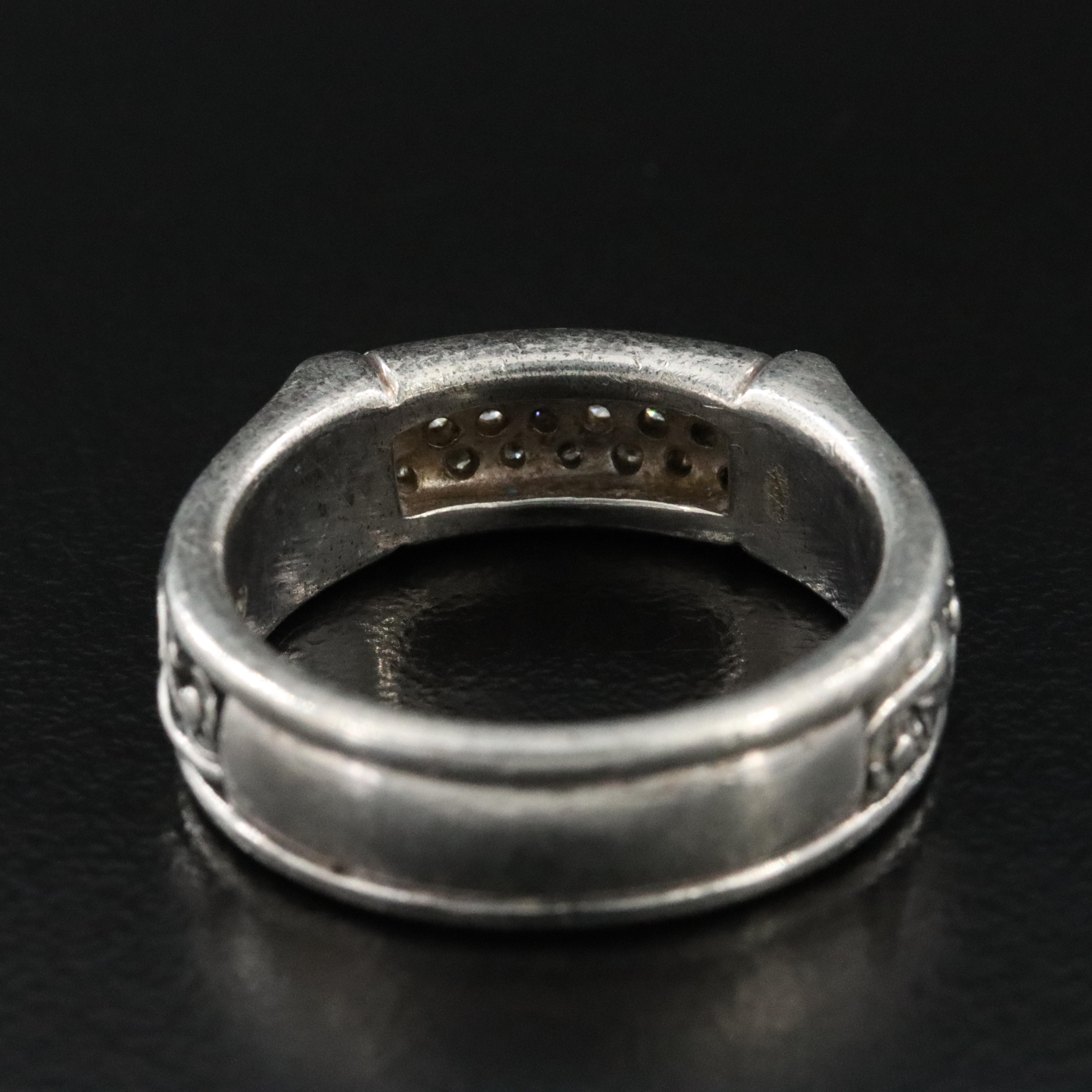 Sterling Diamond Ring