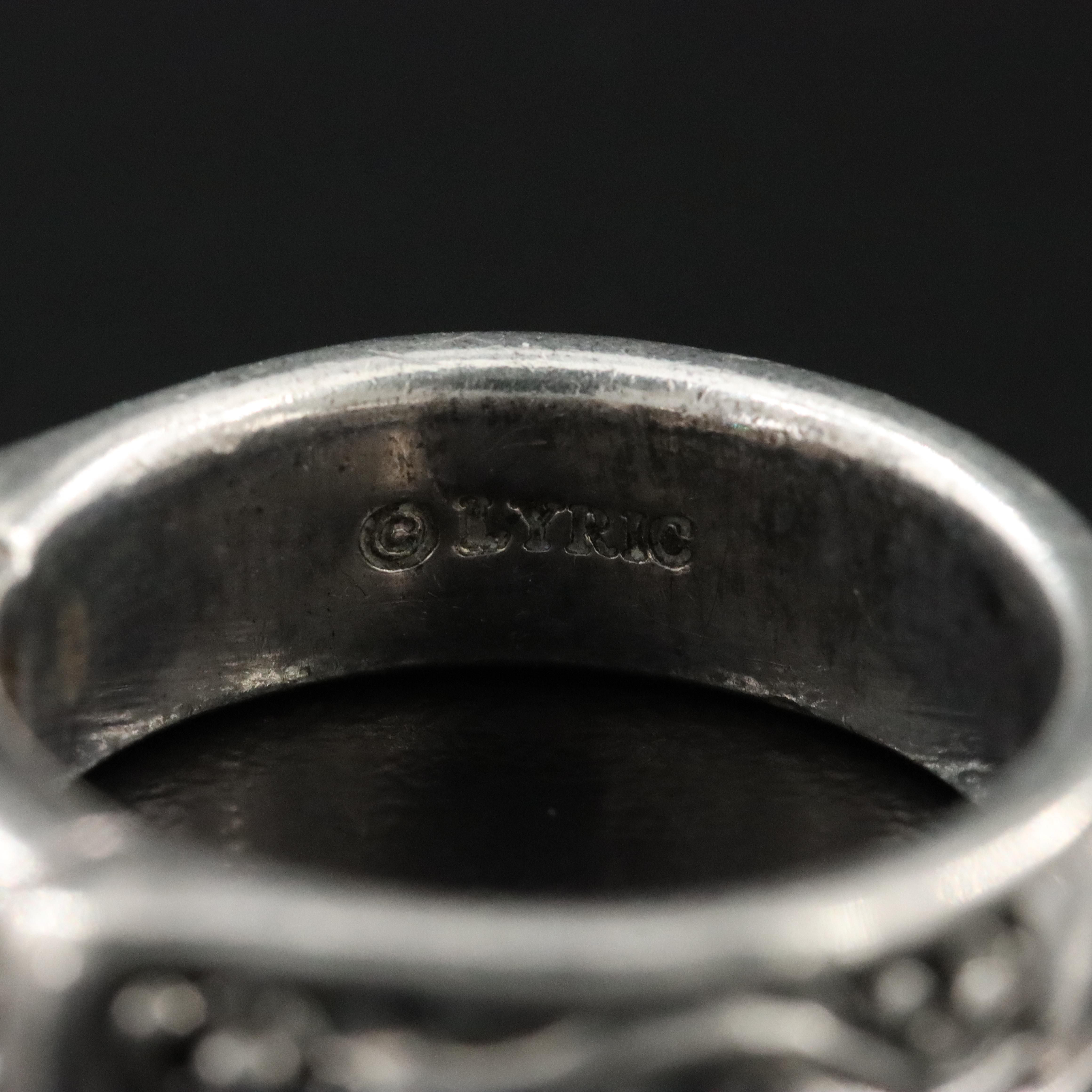 Sterling Diamond Ring