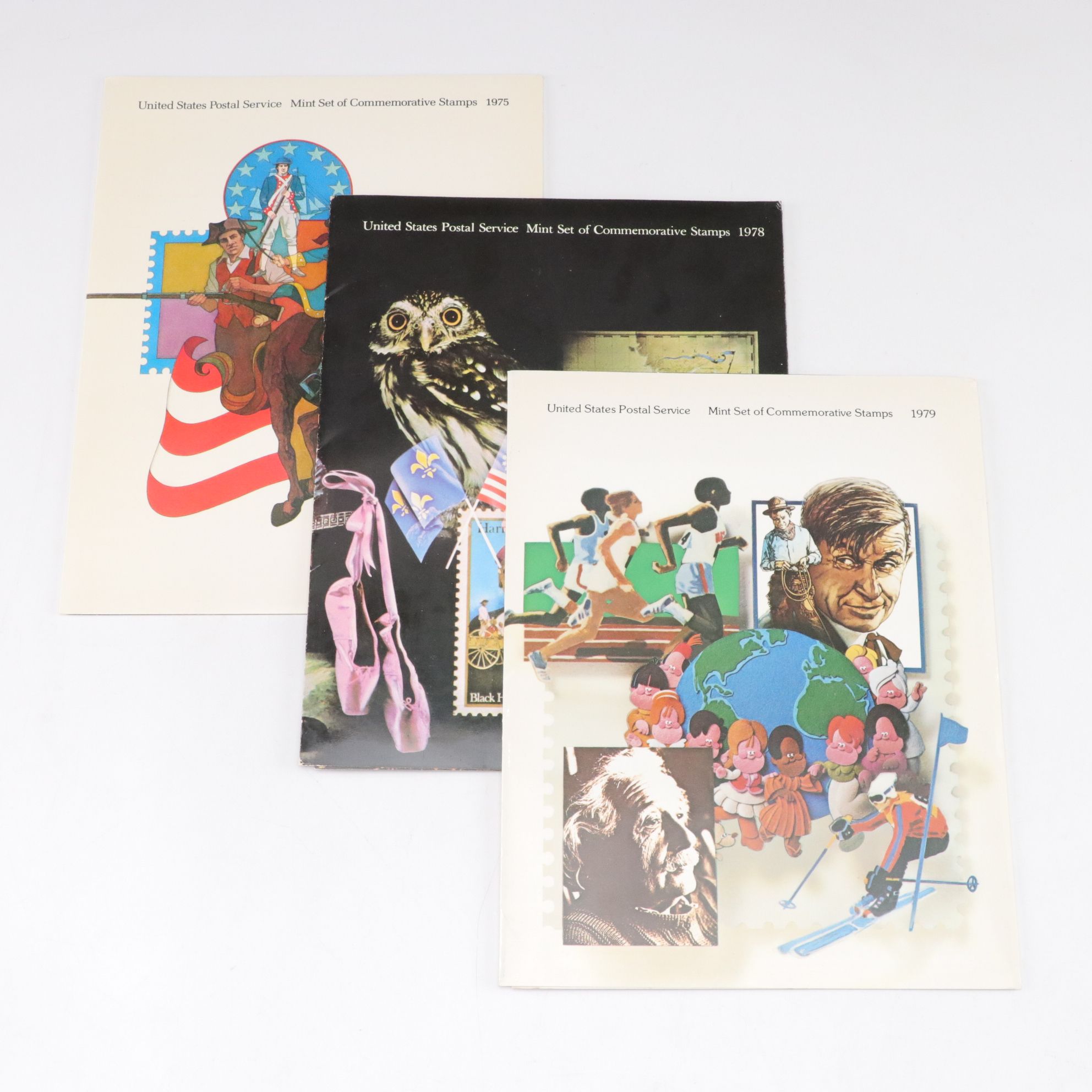 United States Postal Service 1975, 1978, & 1979 Mint Set of Commemorative Stamps