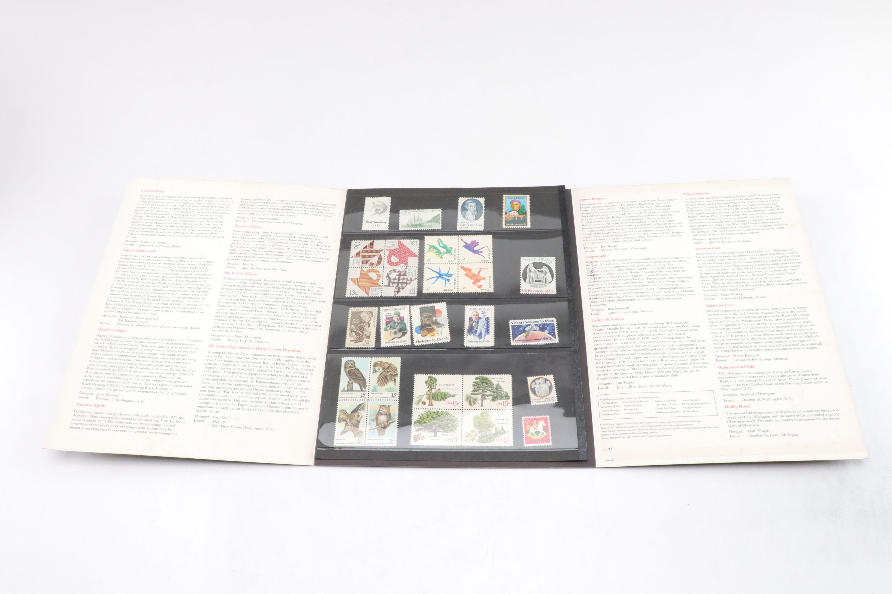 United States Postal Service 1975, 1978, & 1979 Mint Set of Commemorative Stamps