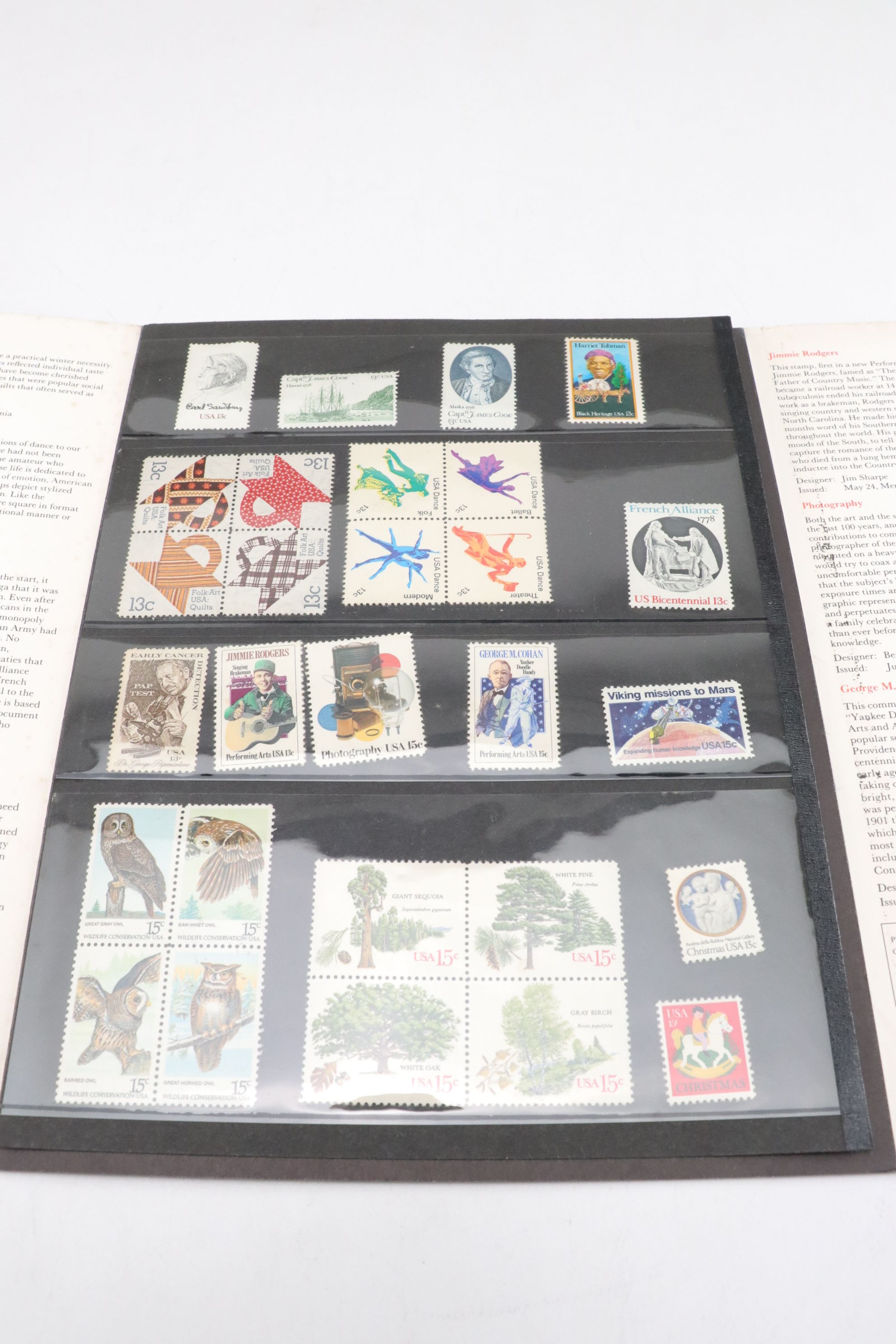 United States Postal Service 1975, 1978, & 1979 Mint Set of Commemorative Stamps