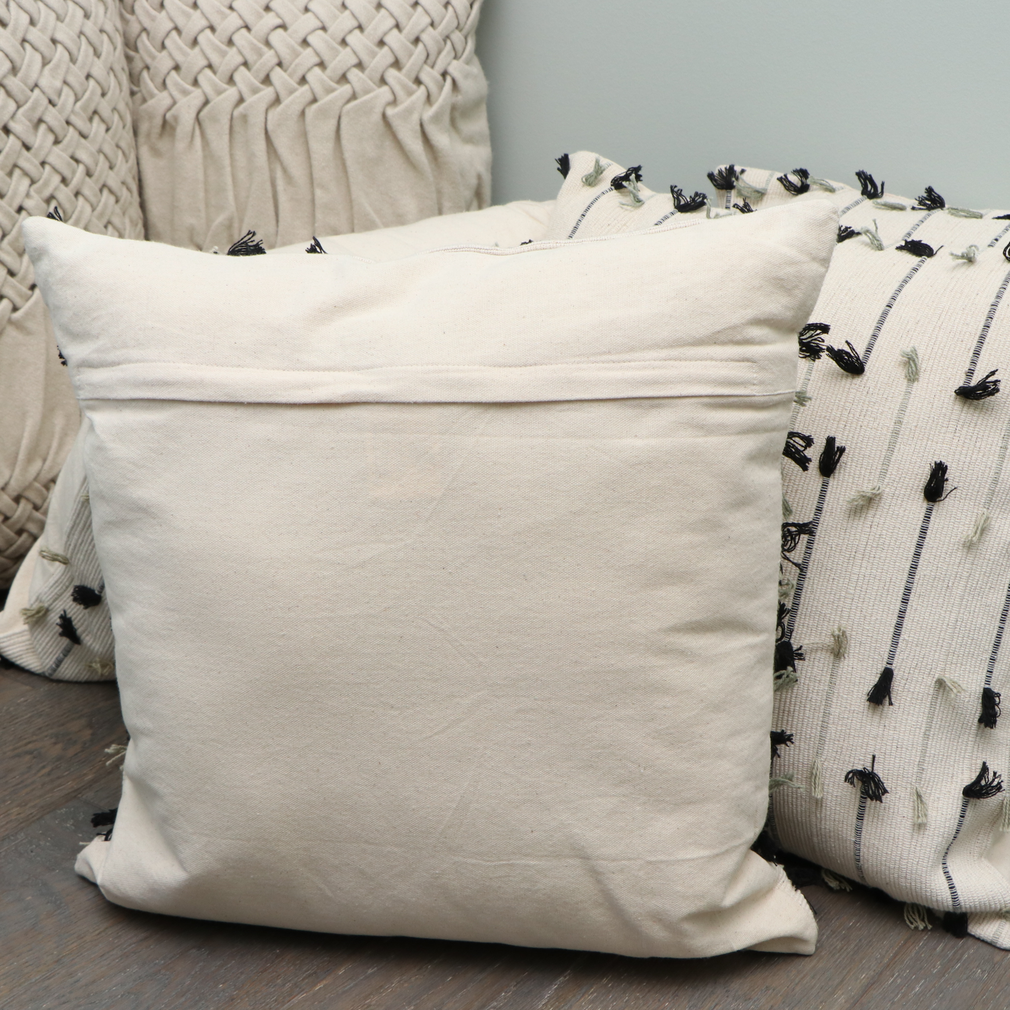 Safavieh Cotton Throw, Surya Accent Pillows, Baskets and Bathroom Accessories