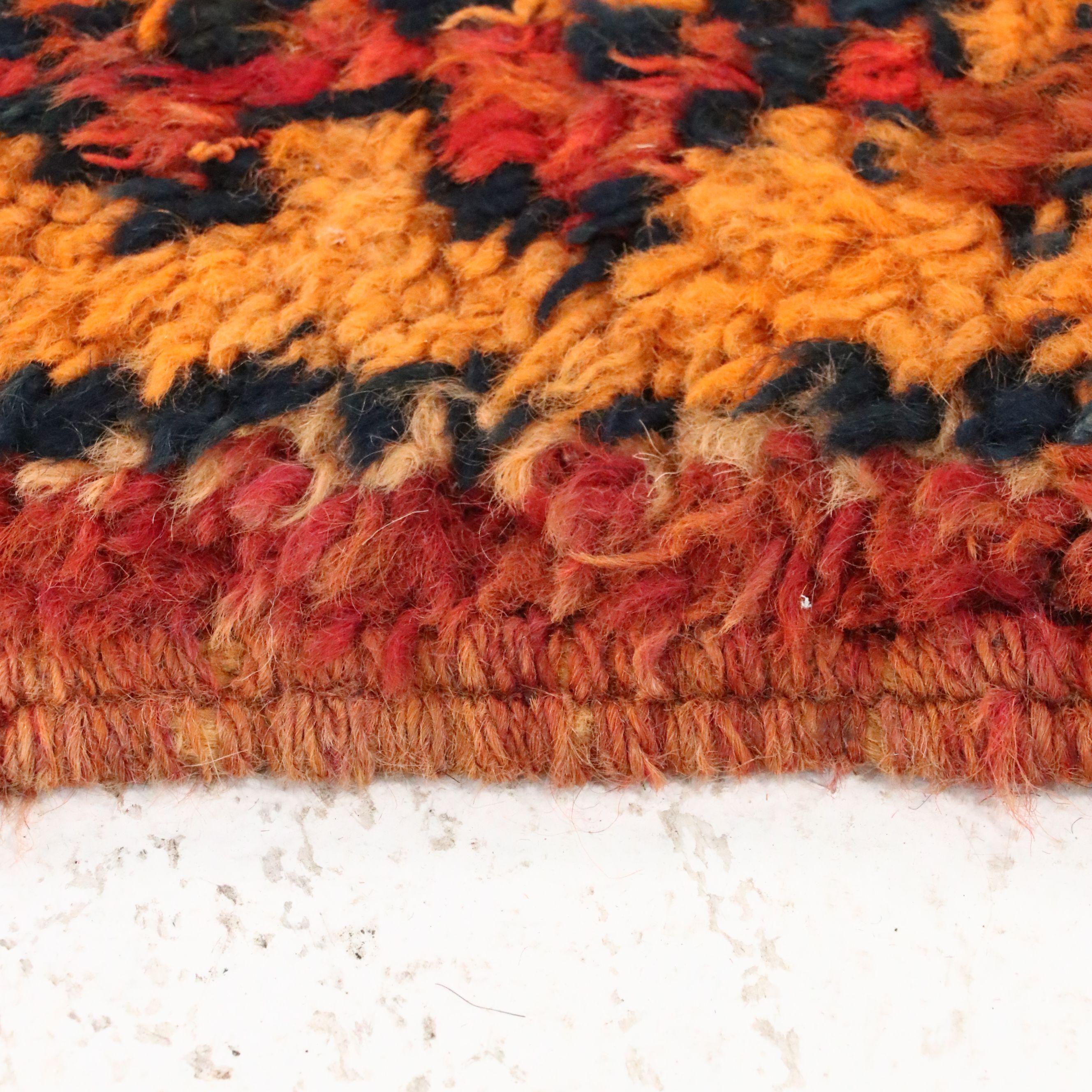 3'2 x 10'6 Hand-Knotted Turkish Village Carpet Runner Long Rug