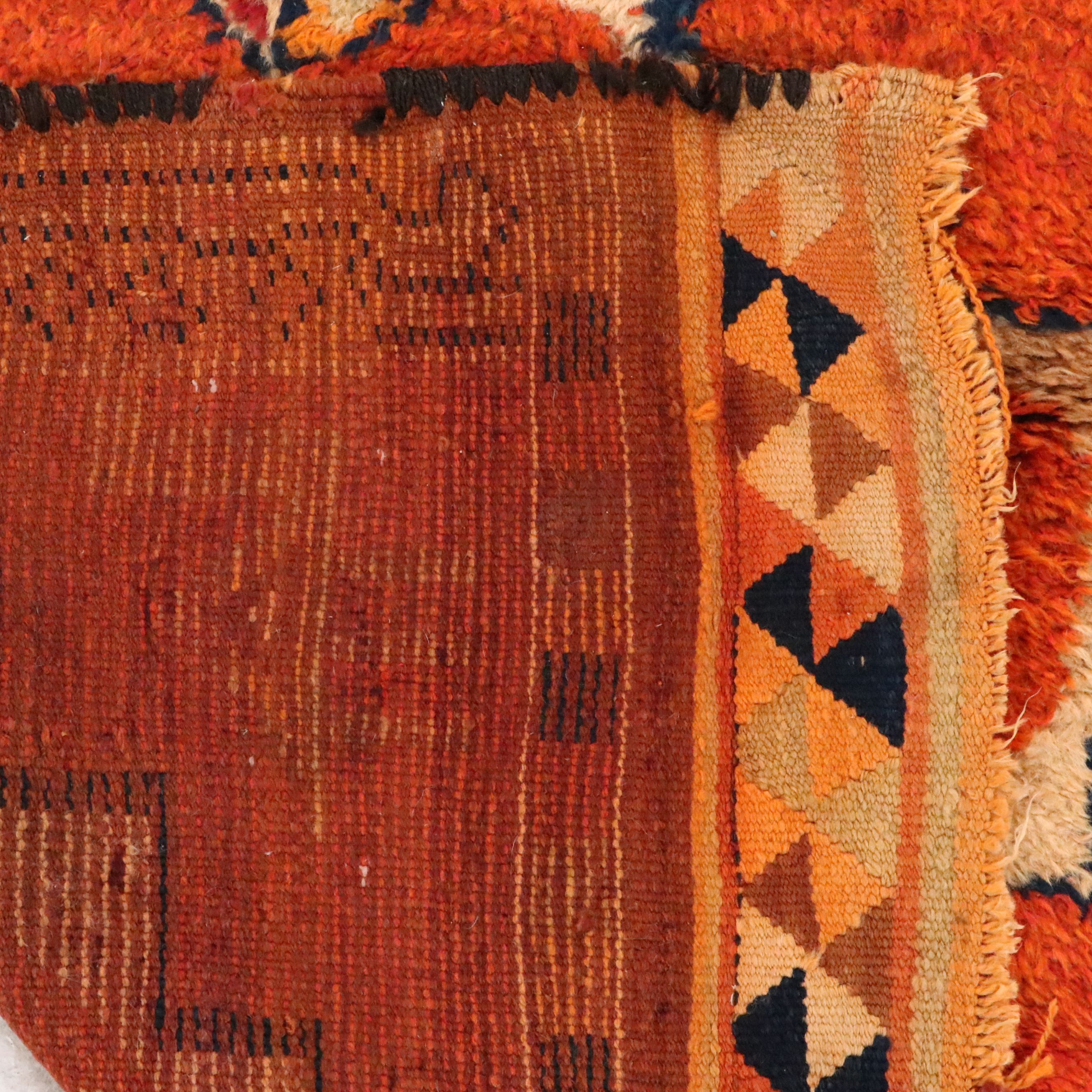 3'2 x 10'6 Hand-Knotted Turkish Village Carpet Runner Long Rug