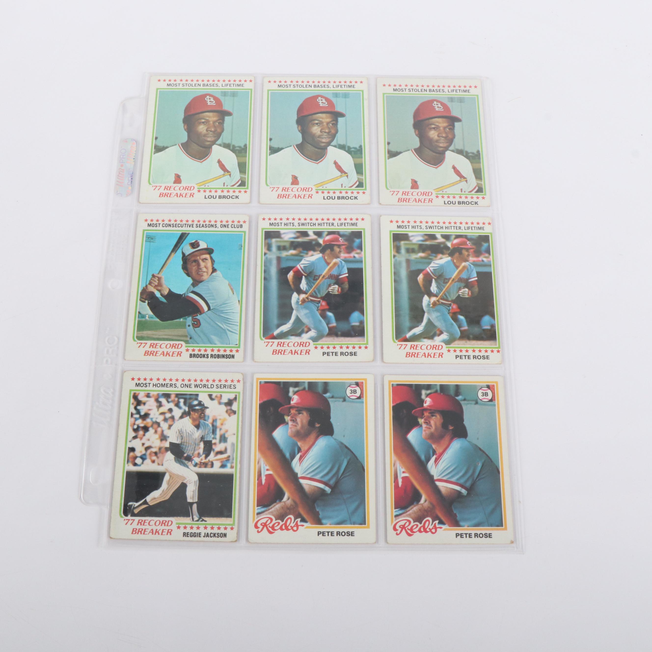 1978 Topps Baseball Cards Featuring Alan Trammell and Paul Molitor Rookie