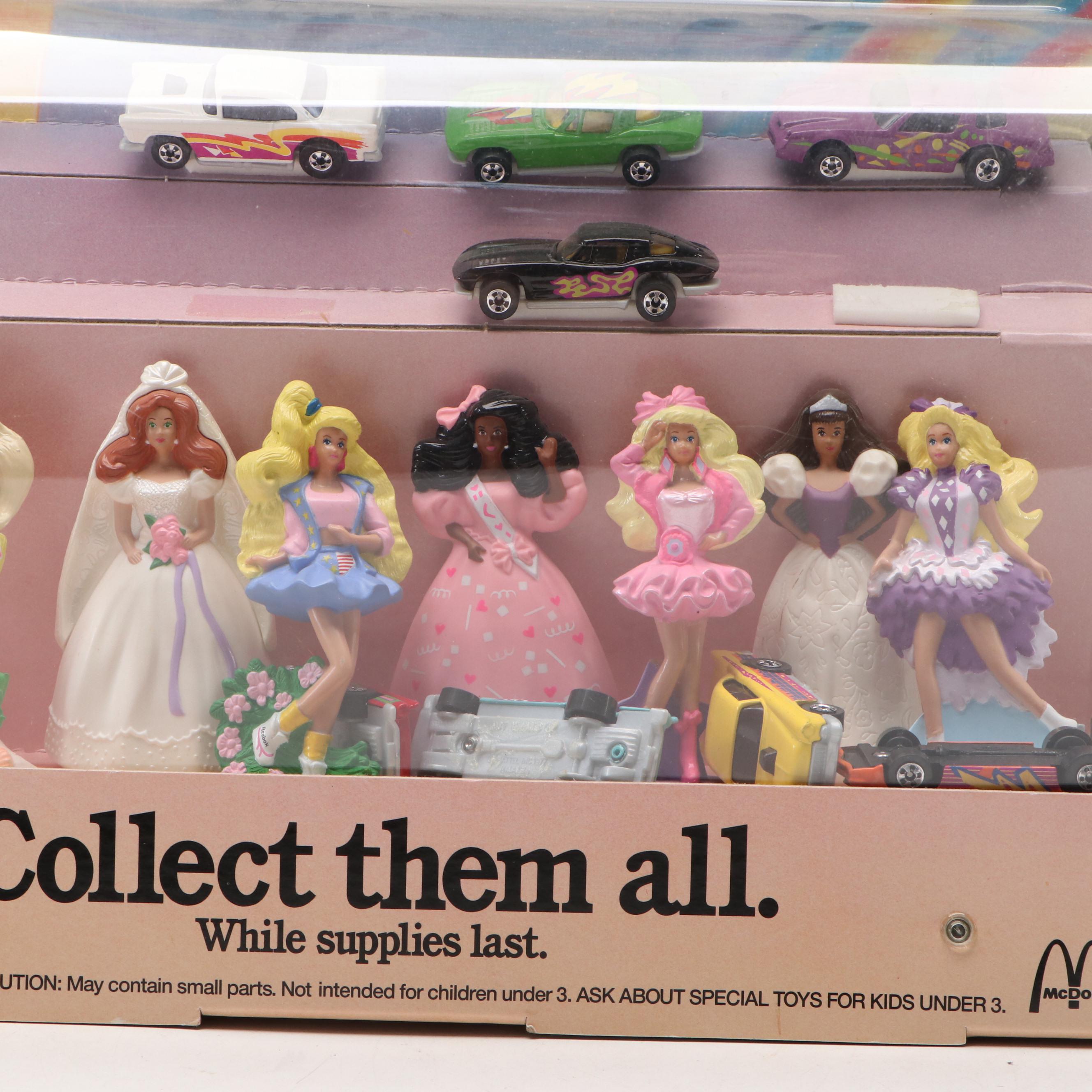 McDonald's "Hot Wheels or Barbie" Happy Meal Display, 1991