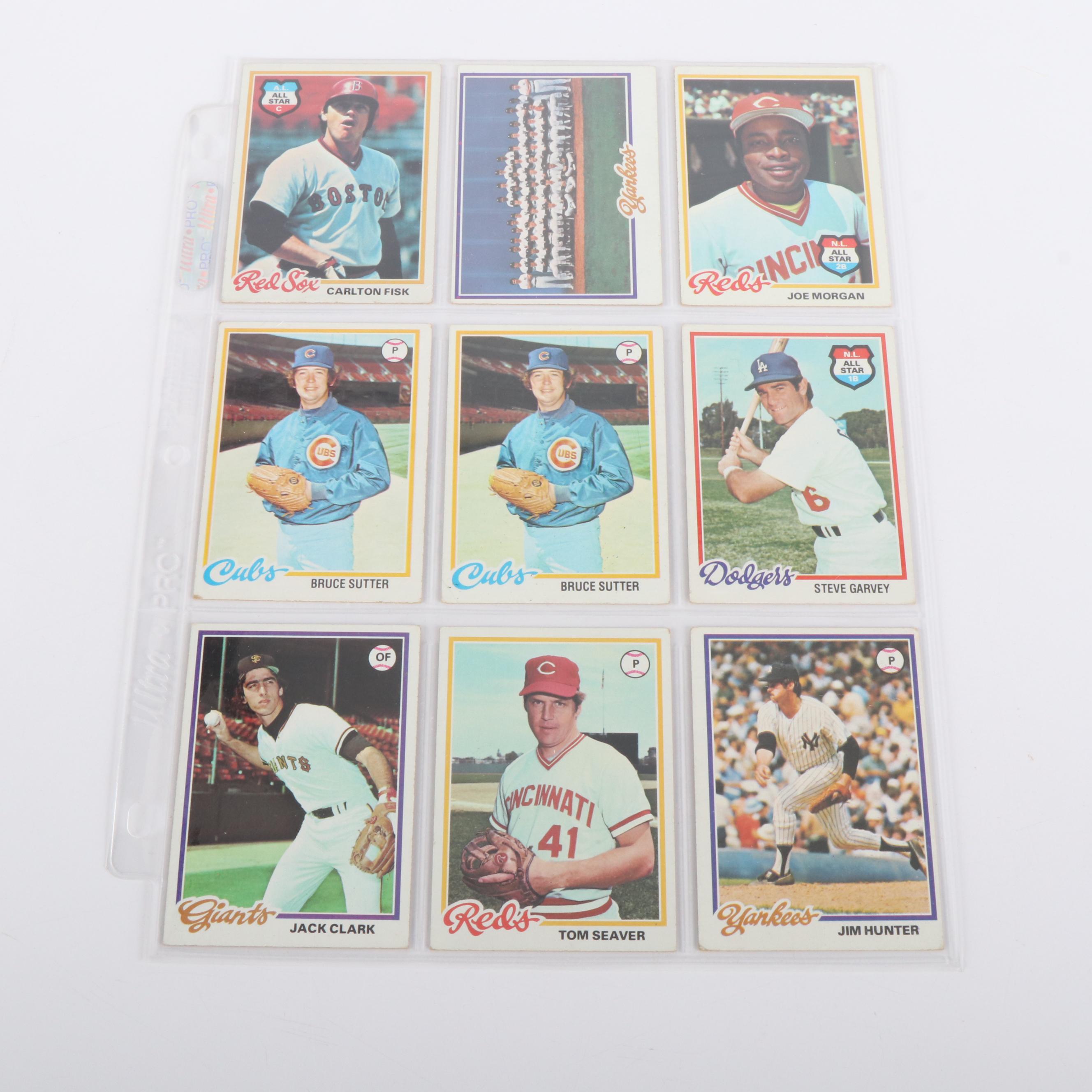 1978 Topps Baseball Cards Featuring Alan Trammell and Paul Molitor Rookie