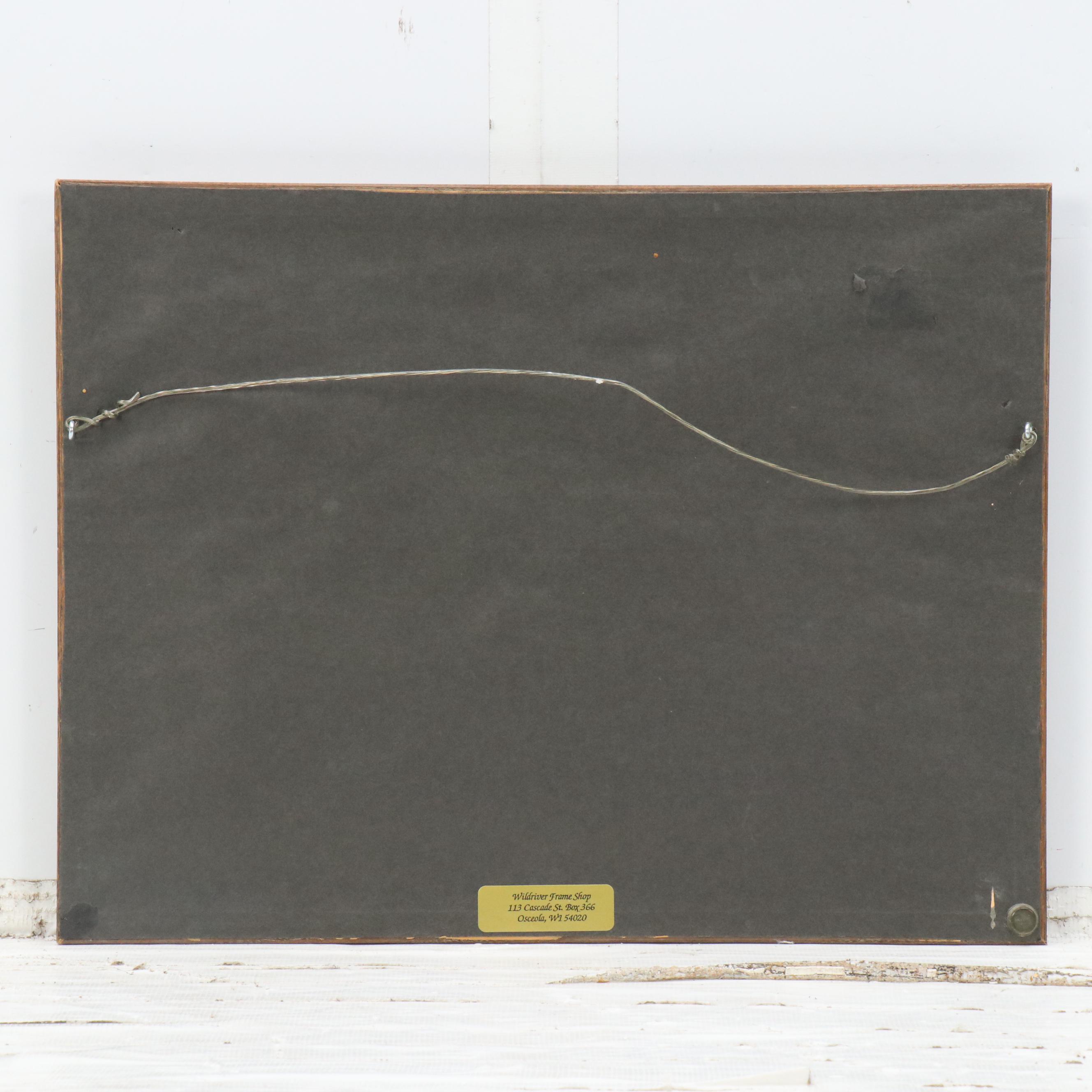 Frederick Stuart Church Etching "Tiger and Bird," 1892