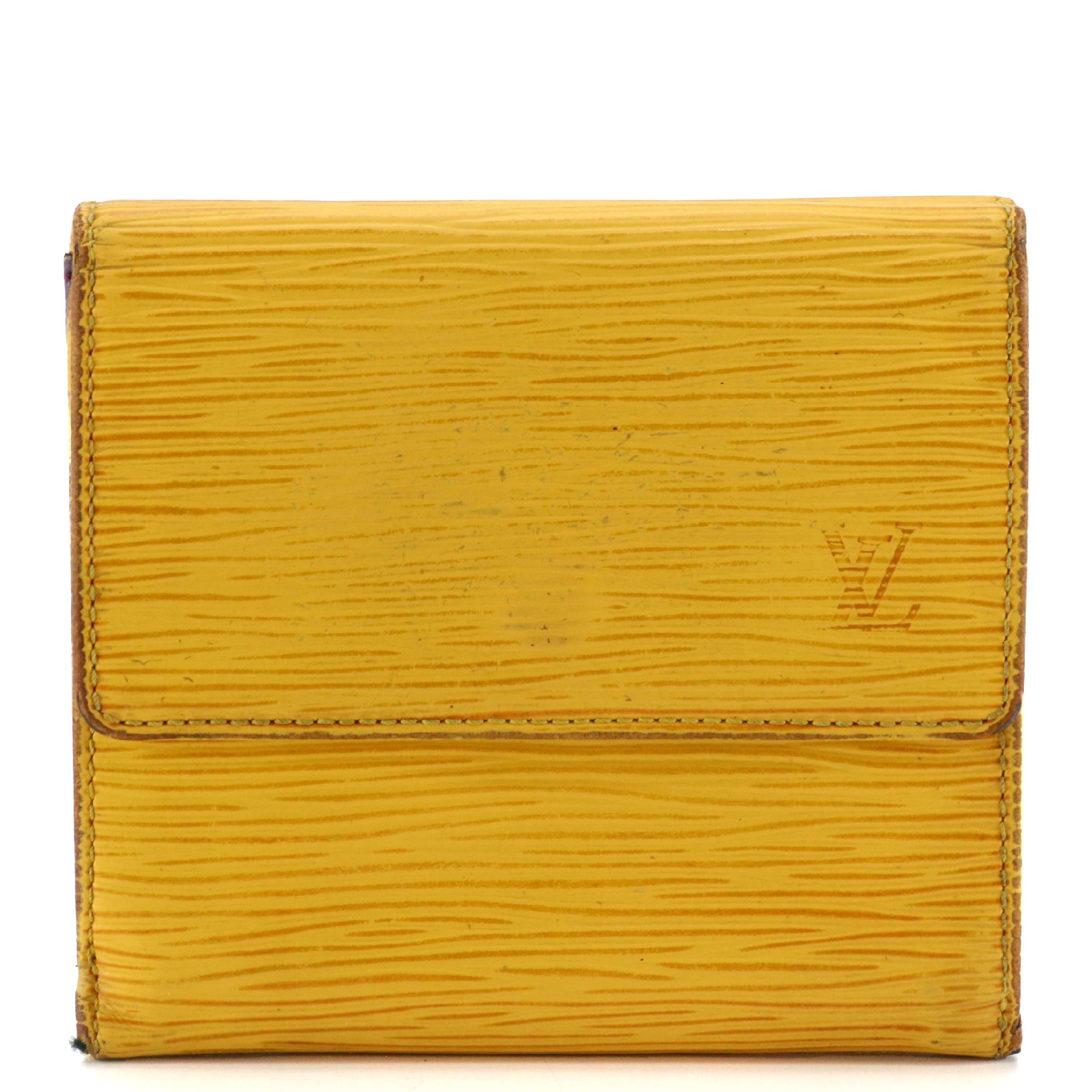 Louis Vuitton Porte-Monnaie, Billets, Cartes Crédit in Tassil Yellow Epi Leather