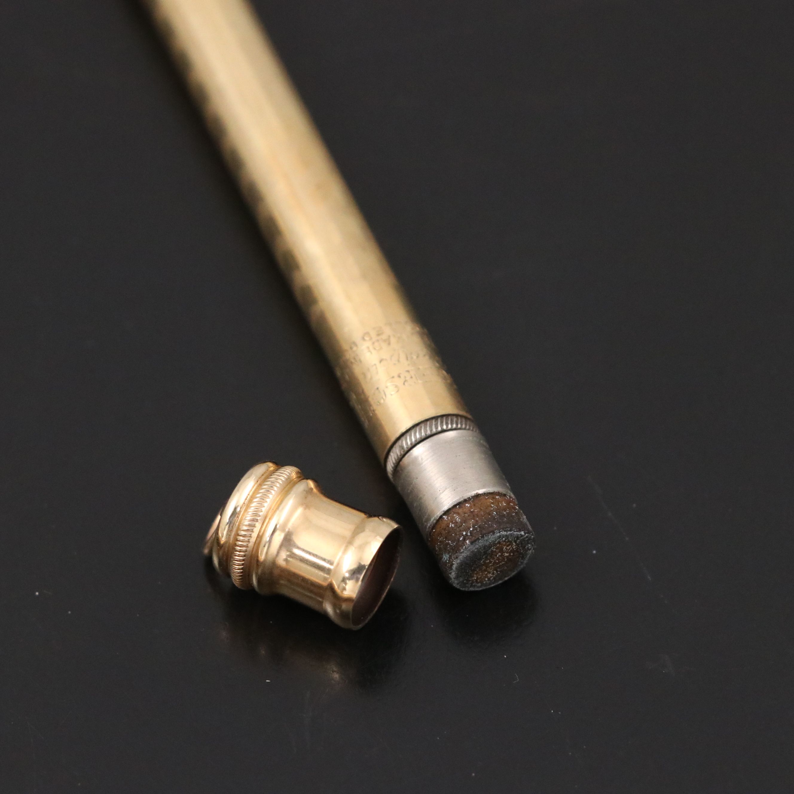 John Holland Gold Filled Fountain Pen with Other Gold Plate Mechanical Pencils