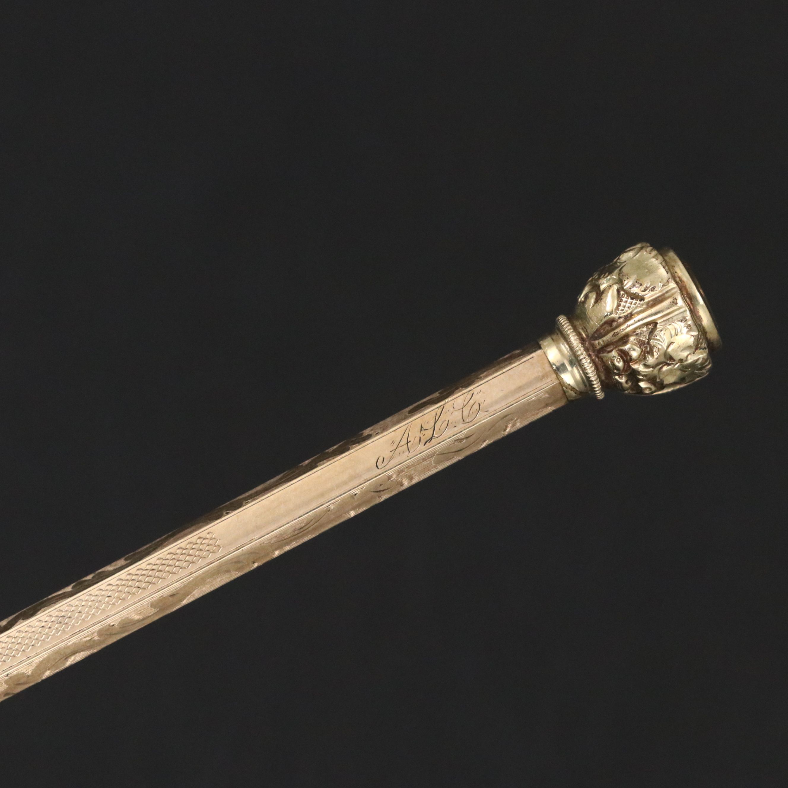 John Holland Gold Filled Fountain Pen with Other Gold Plate Mechanical Pencils