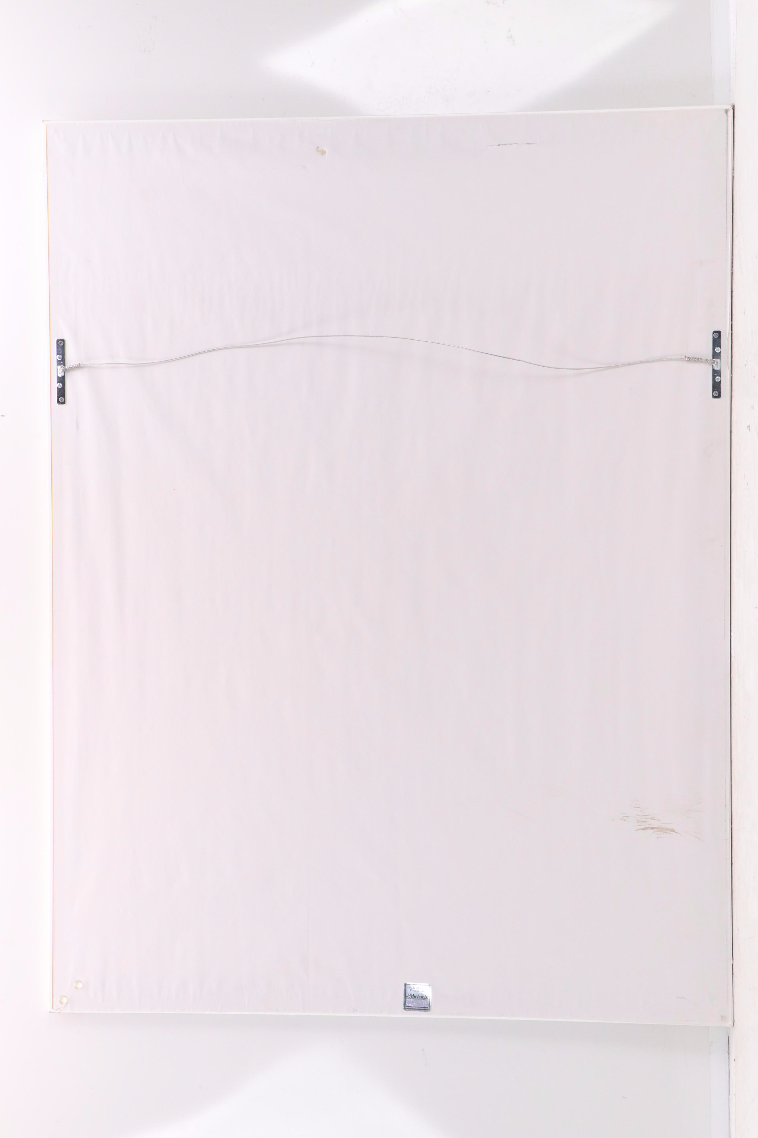 Roy Schallenberg Abstract Acrylic Painting with Sun-Like Form, Late 20th–21st C.