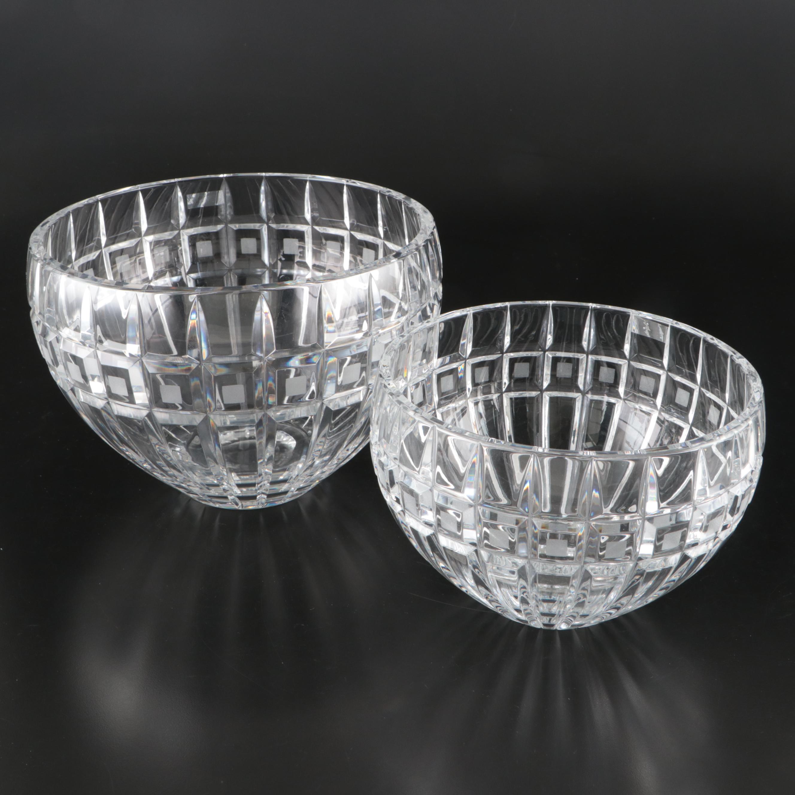 Marquis by Waterford "Quadrata" Crystal Bowls
