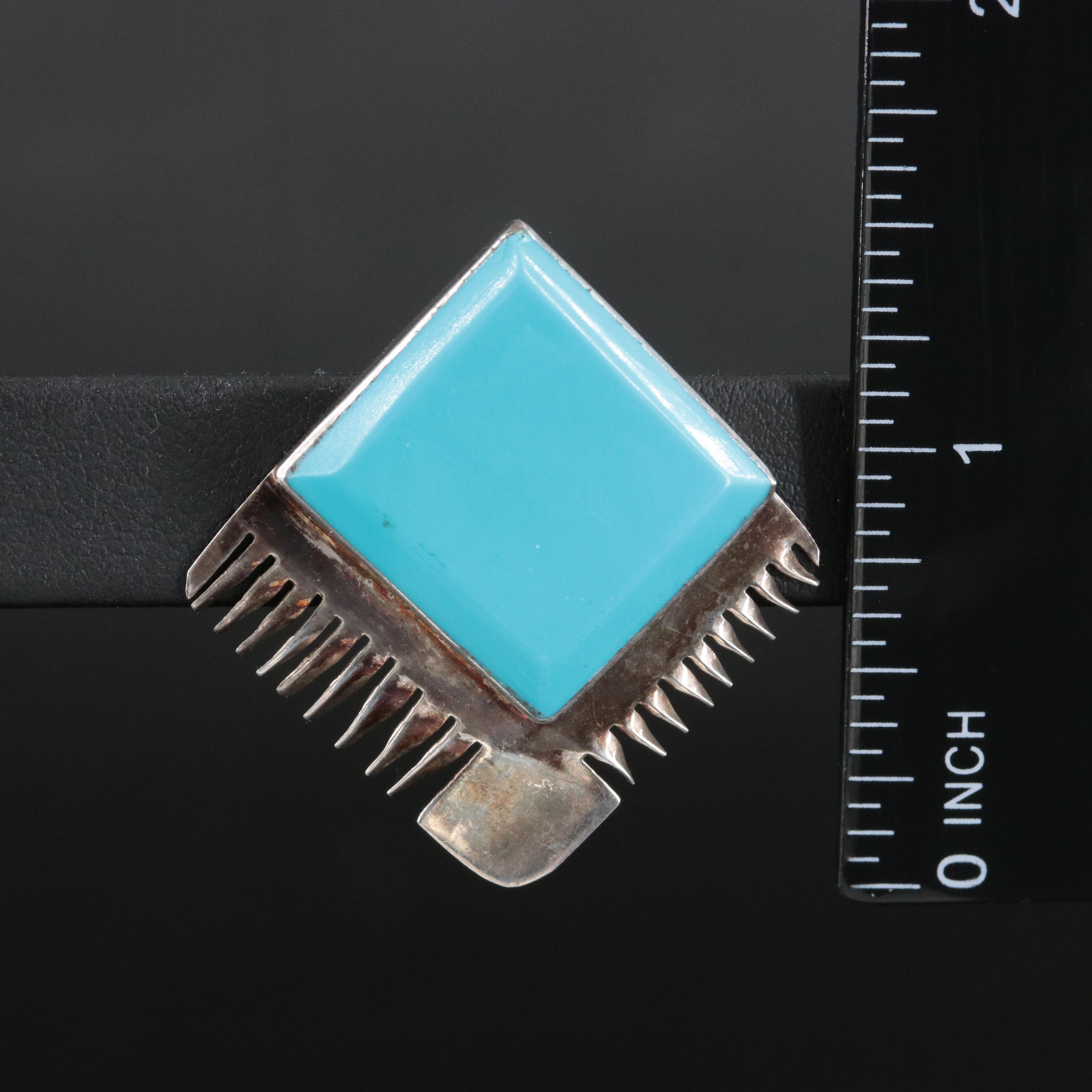 Mexican Sterling Turquoise Earrings